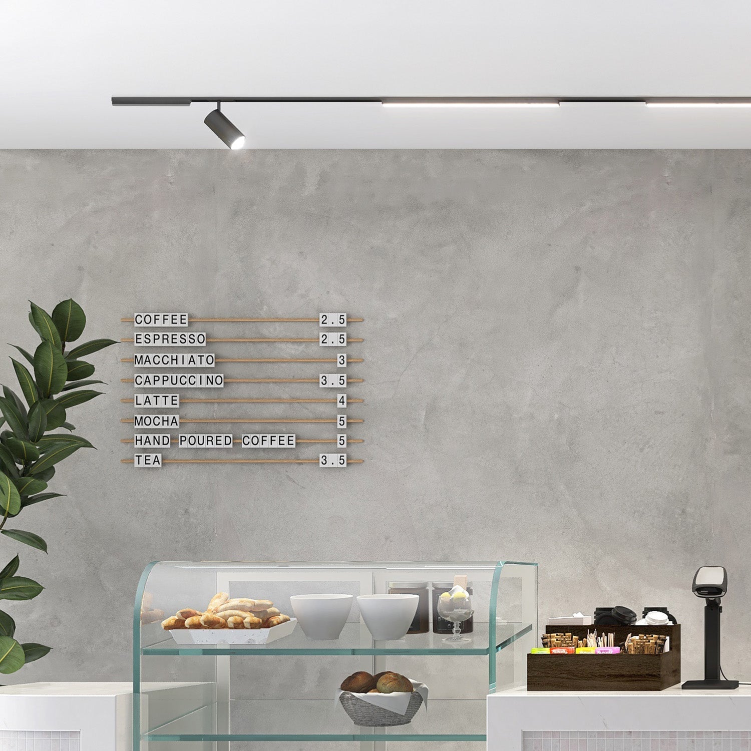 Zasilacz 200W do szyny magnetycznej natynkowej 1 - fazowej 48V – czarny - LAITICA