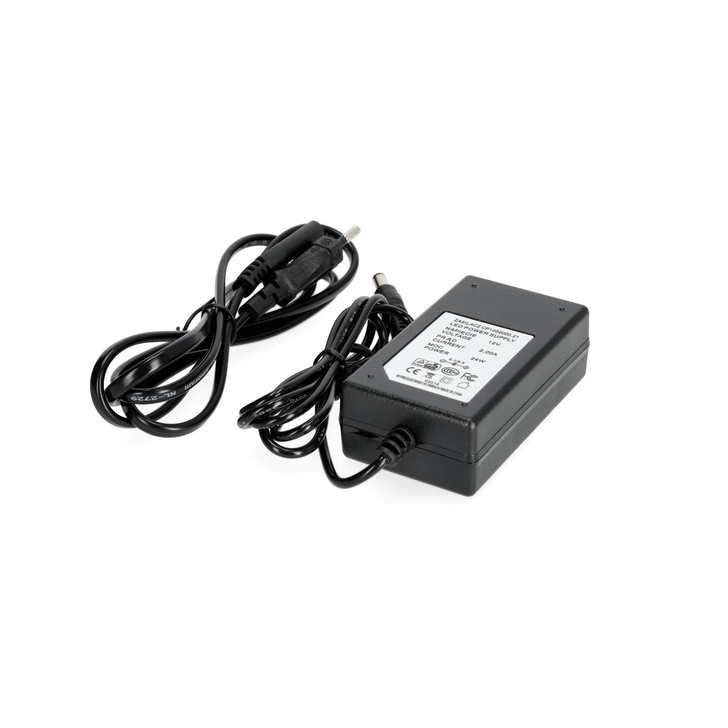 Zasilacz DESKTOP 12V 24W napięciowy 2,0A CZARNY - LAITICA