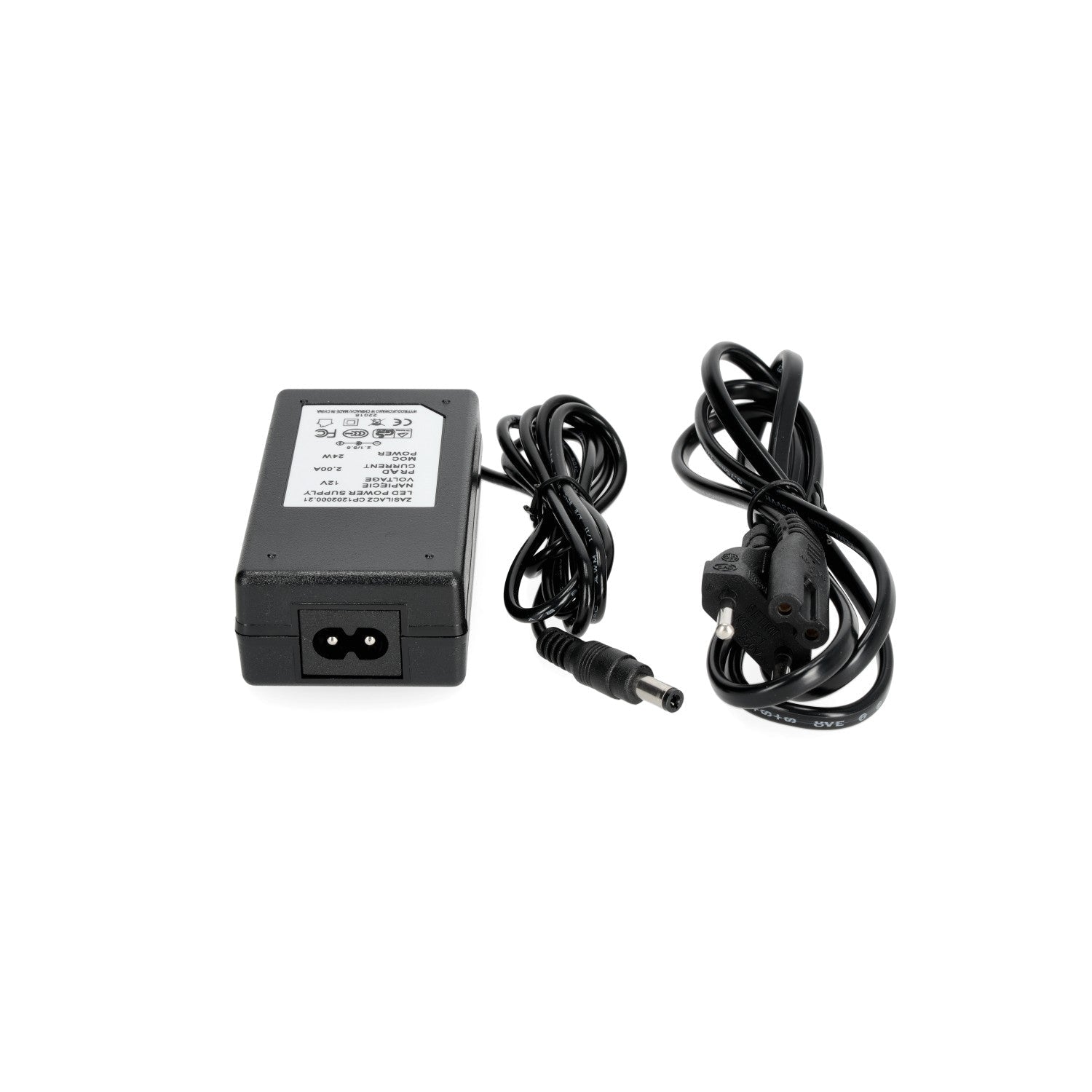 Zasilacz DESKTOP 12V 24W napięciowy 2,0A CZARNY - LAITICA