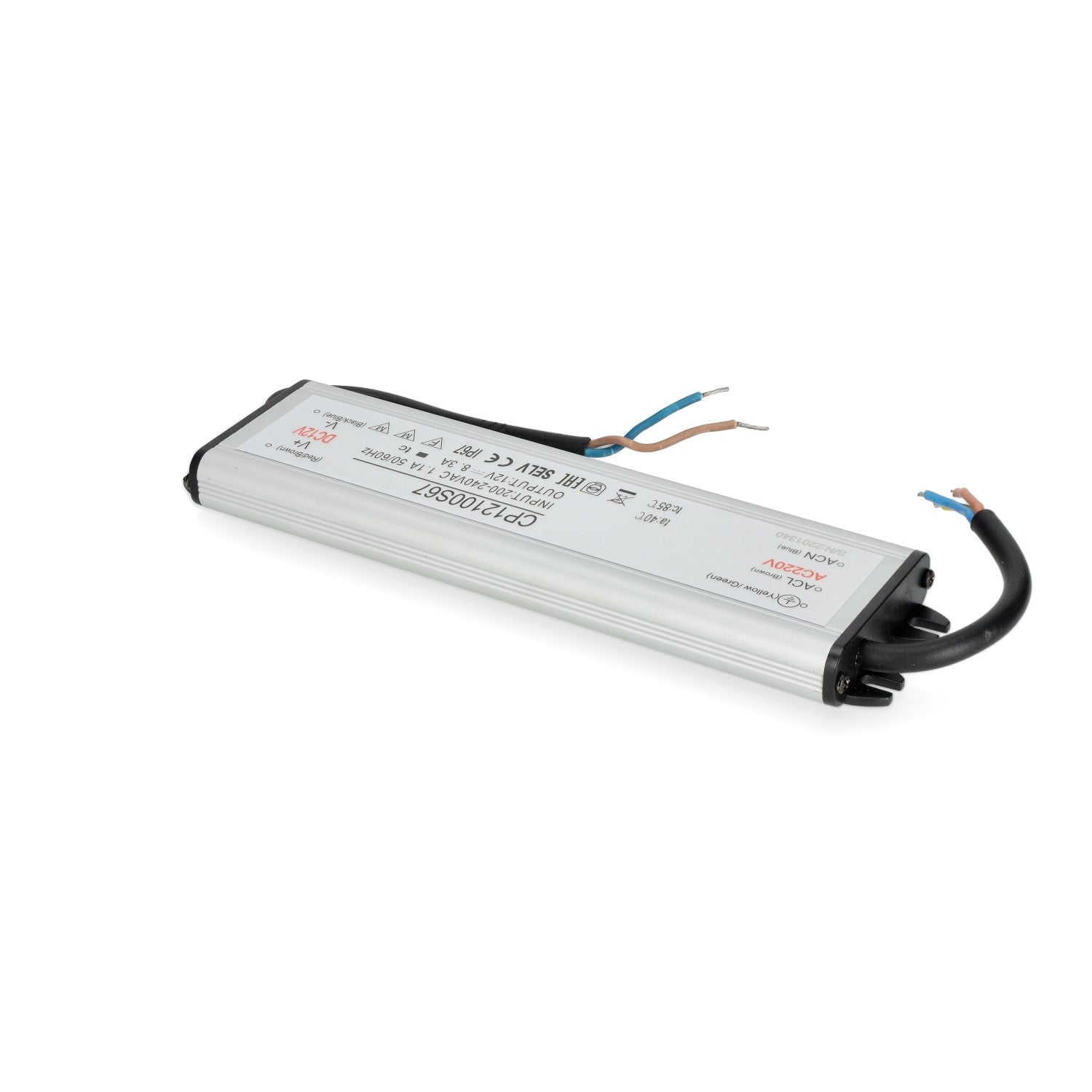 Zasilacz LED instalacyjny TAŚMY LED 12V 100W 8,3A IP67 - LAITICA