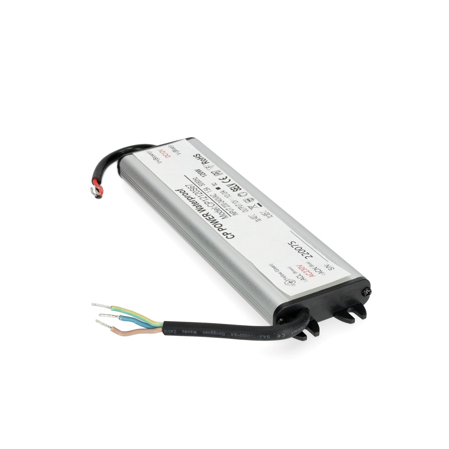 Zasilacz LED instalacyjny TAŚMY LED 12V 120W 10,0A IP67 - LAITICA