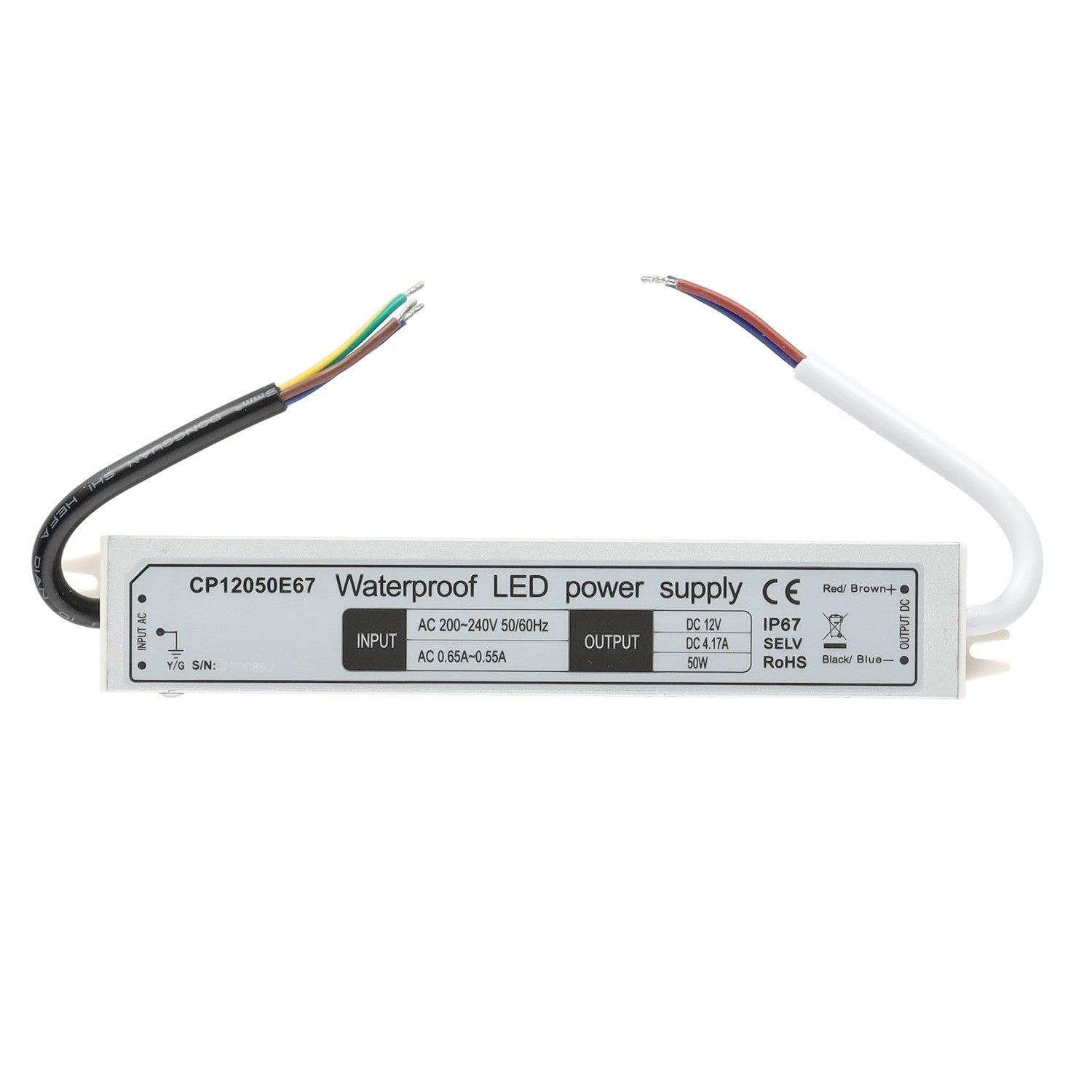 Zasilacz LED instalacyjny TAŚMY LED 12V 50W 4,16A IP67 - LAITICA