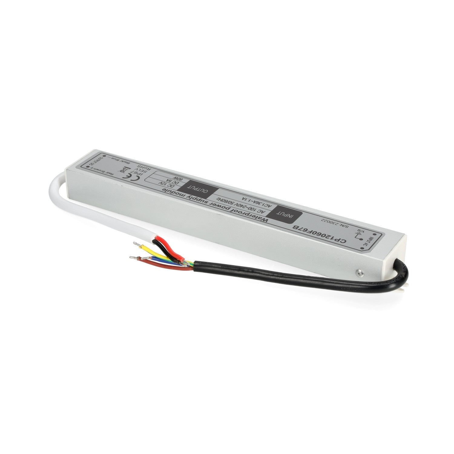 Zasilacz LED instalacyjny TAŚMY LED 12V 60W 5,0A IP67 - LAITICA