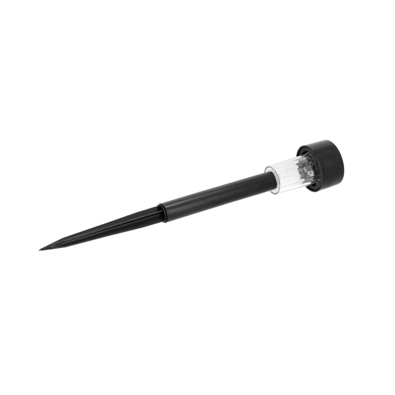 Zestaw 10 szt. solarna lampa wbijana CALLA czarna OGRODOWA barwa zimna 31cm - LAITICA