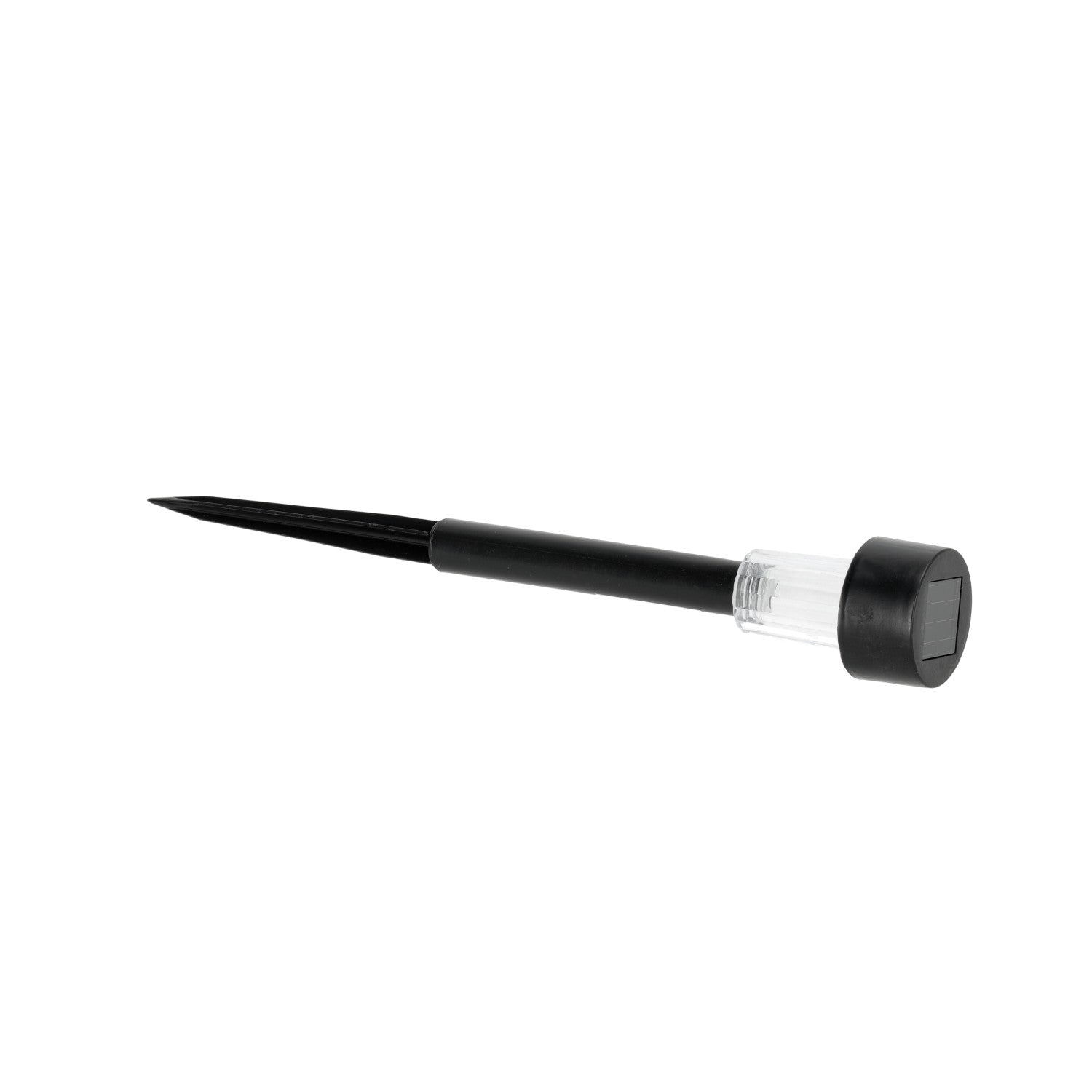 Zestaw 10 szt. solarna lampa wbijana CALLA czarna OGRODOWA barwa zimna 31cm - LAITICA
