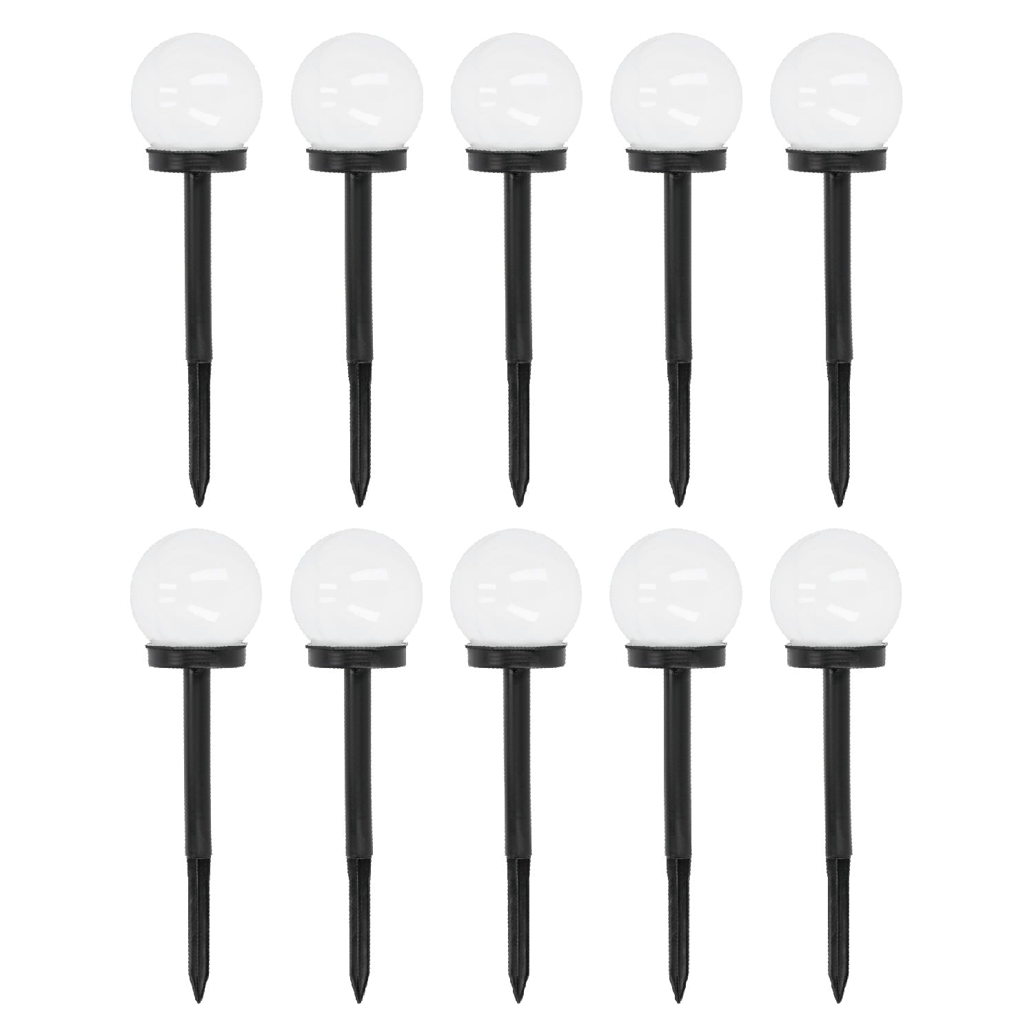 Zestaw 10x lampa solarna MIRA 0,12W LEDOWA barwa zimnobiała 6500K do ogrodu - LAITICA