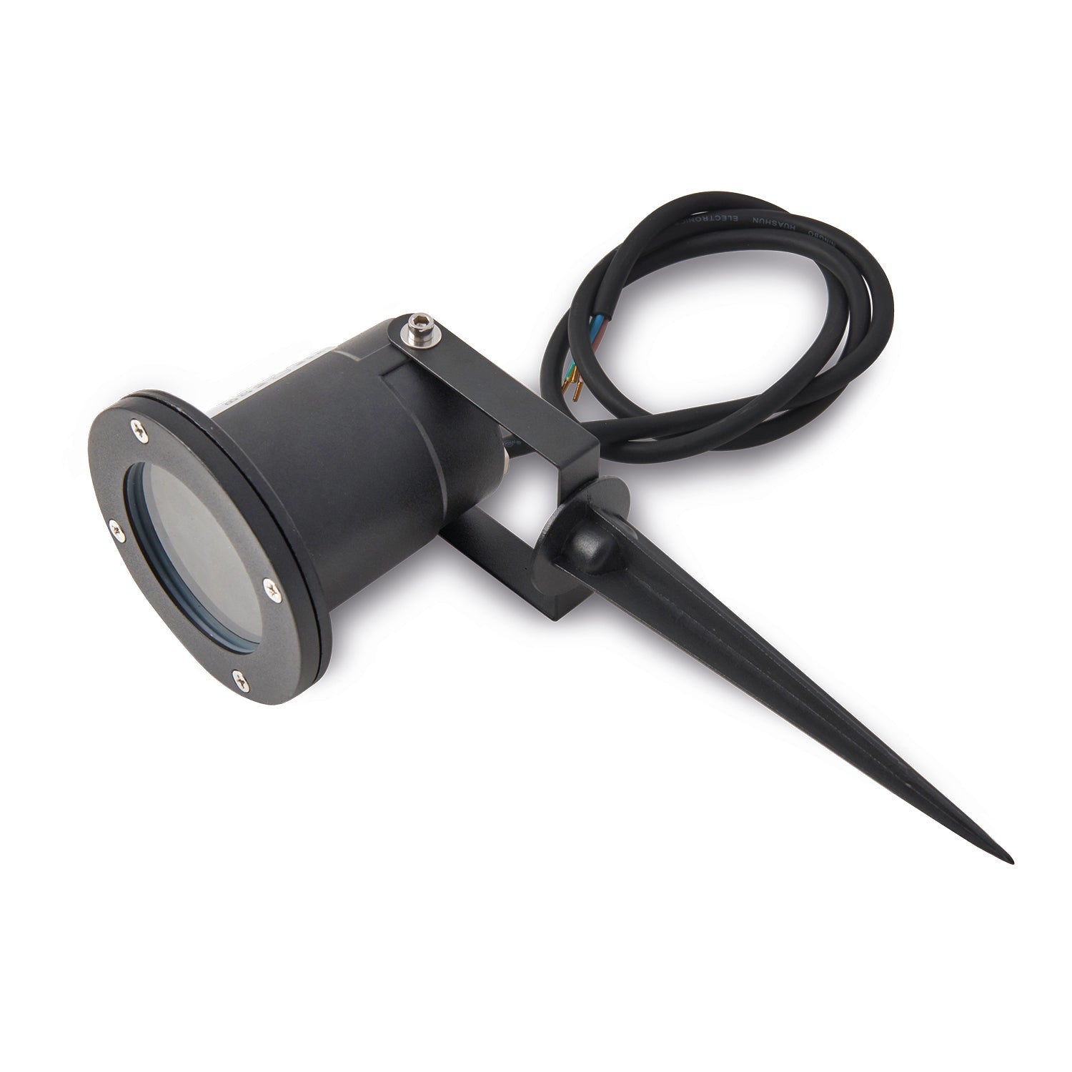 ZESTAW 2x Lampa wbijana PORTO ogrodowa reflektor CZARNY wodoodporna - LAITICA