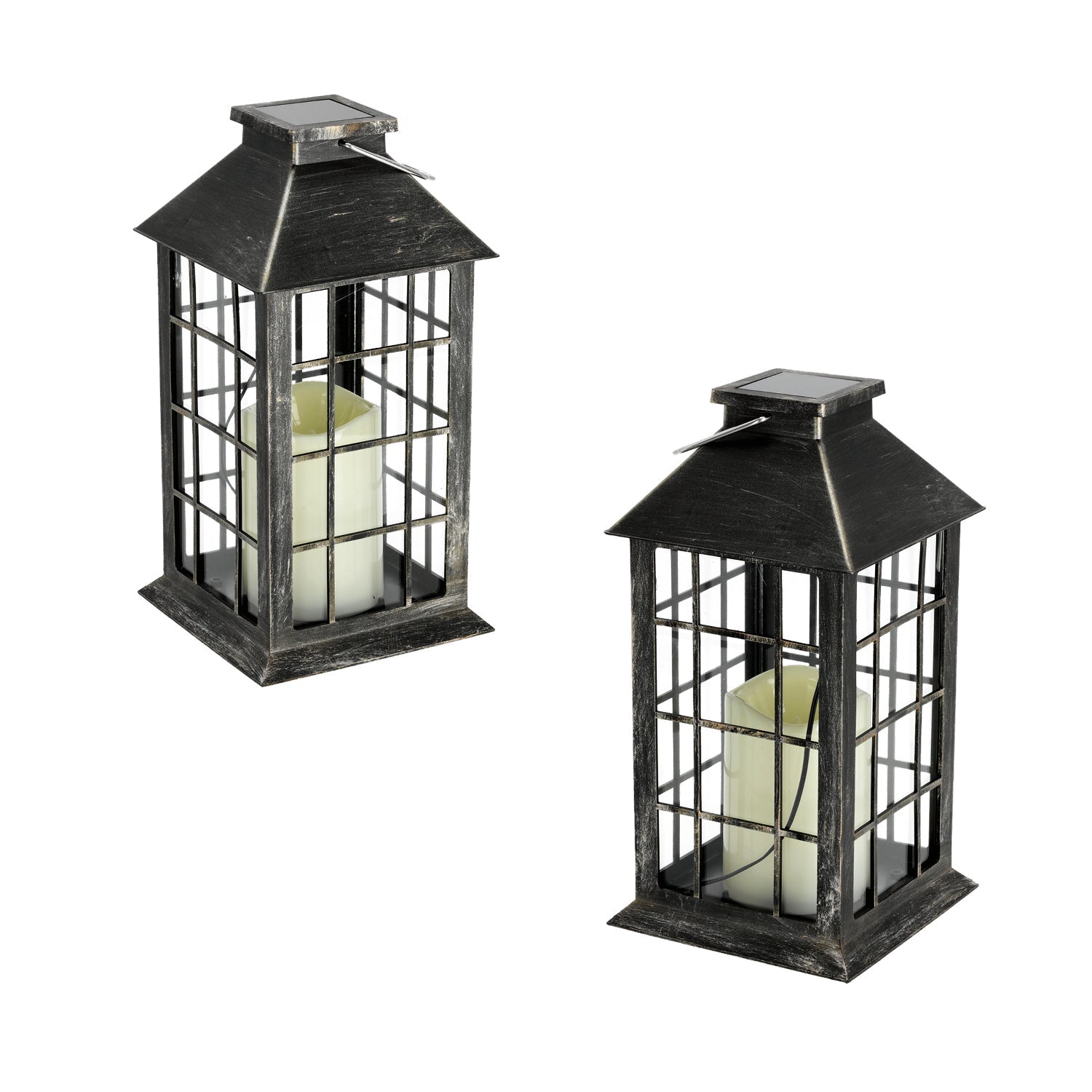 Zestaw 2x Latarenka Solarna LED Lampion Latarnia Lampa Ogrodowa - LAITICA