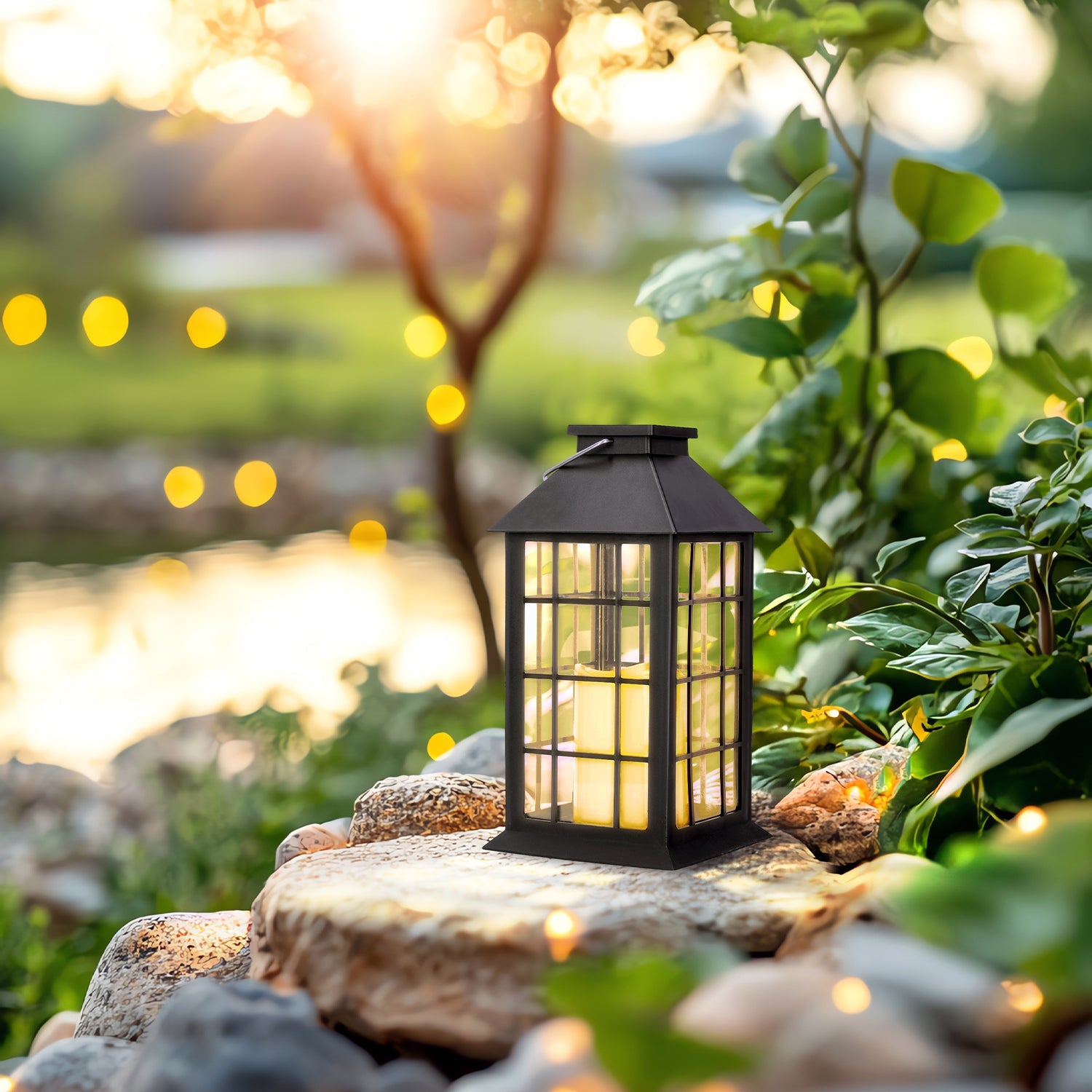 Zestaw 2x Latarenka Solarna LED Lampion Latarnia Lampa Ogrodowa - LAITICA