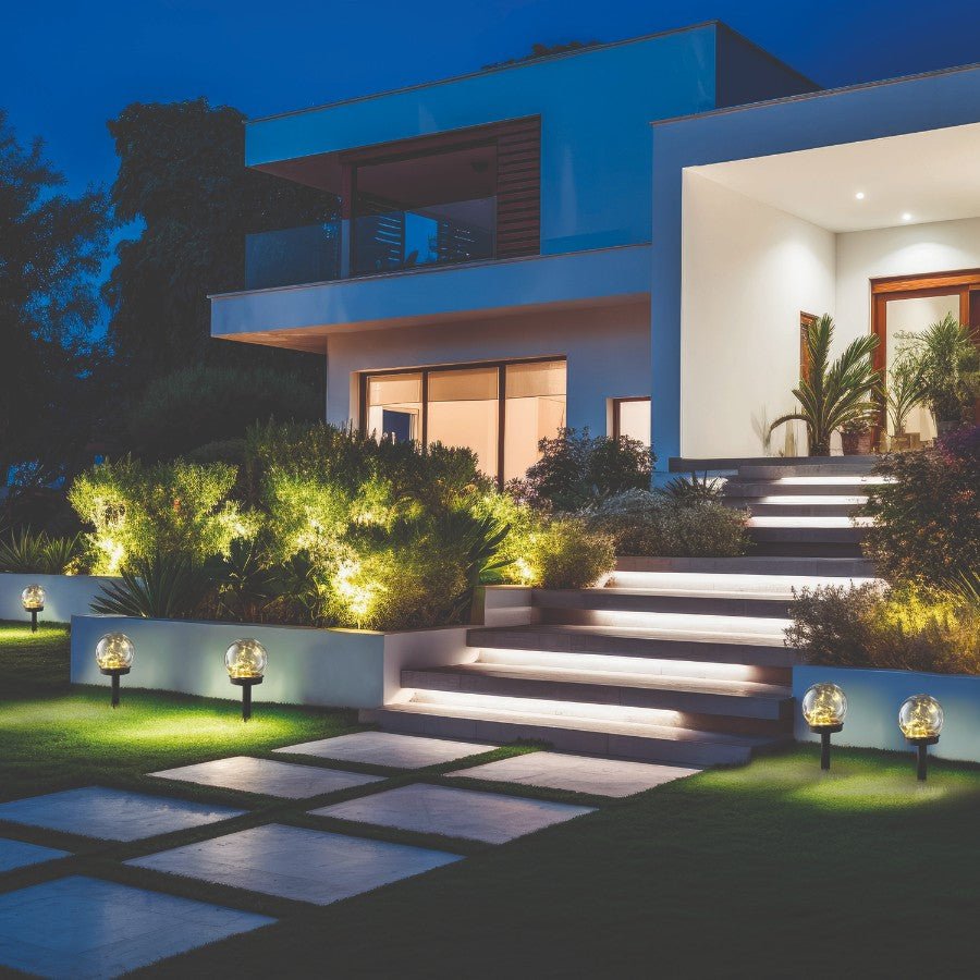 Zestaw 5 - PAK lampa solarna PALMA 0,12W barwa CIEPŁA 3000K wbijana LEDOWA - LAITICA