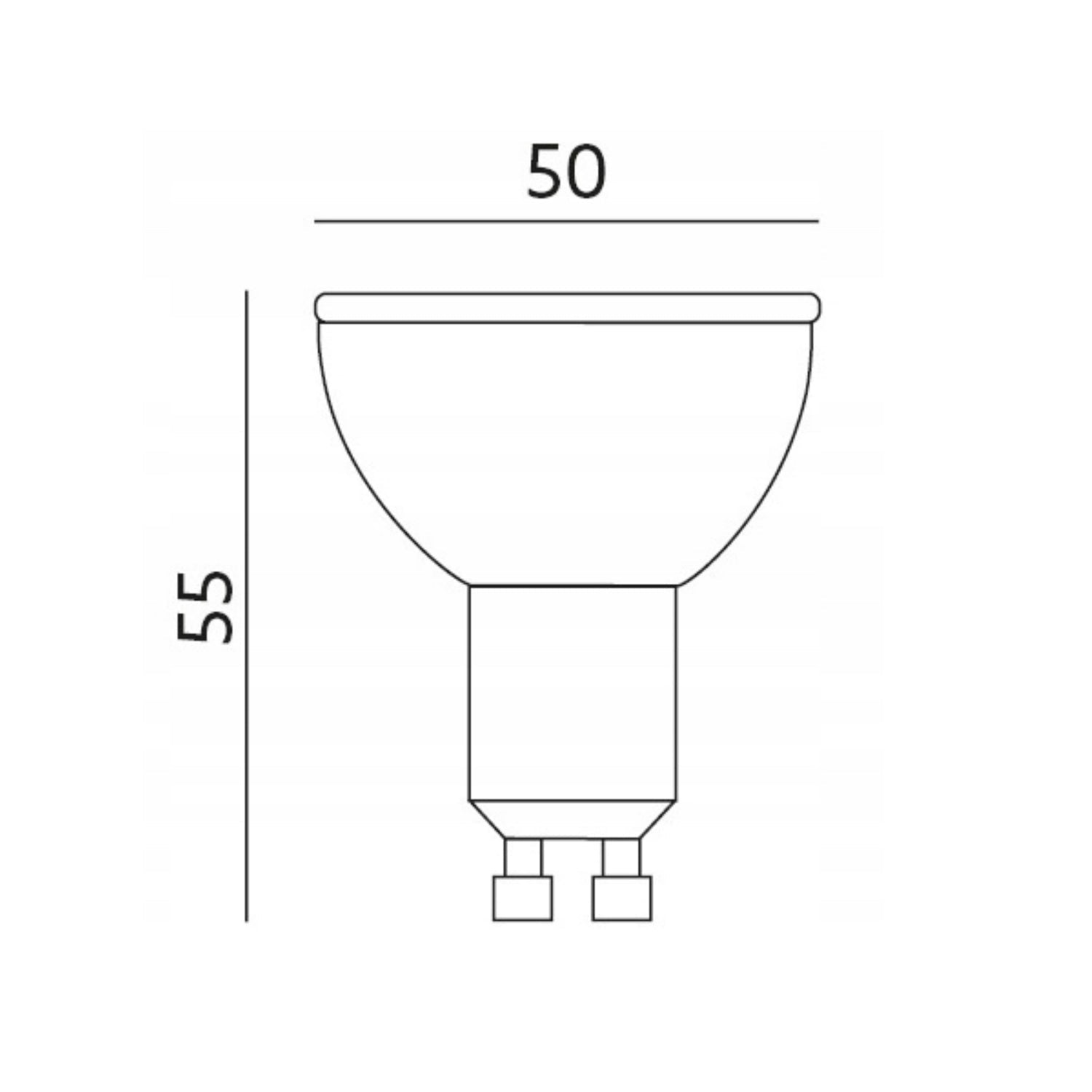 Zestaw 50x Żarówka LED GU10 1W barwa CIEPŁA BIAŁA 3000K LLS - LAITICA