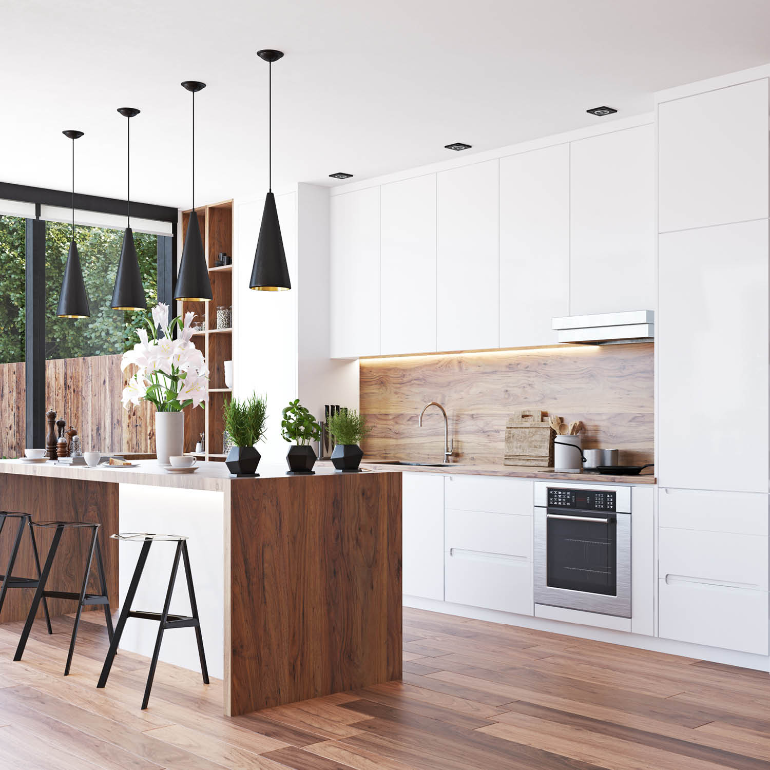 Zestaw 6x oprawa halogenowa LUMO1 mat czarny + LED GU10 5W ciepłobiała - LAITICA