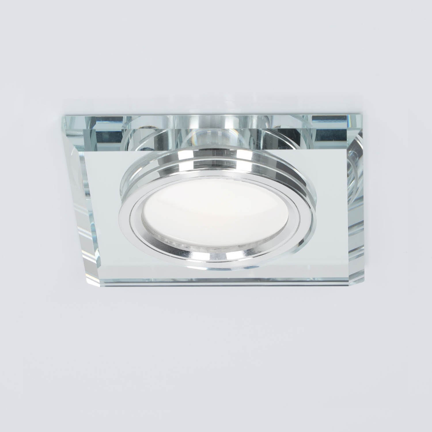 Zestaw 6x oprawa halogenowa przeźroczysta LUMO8N + LED GU10 5W ciepłobiała - LAITICA