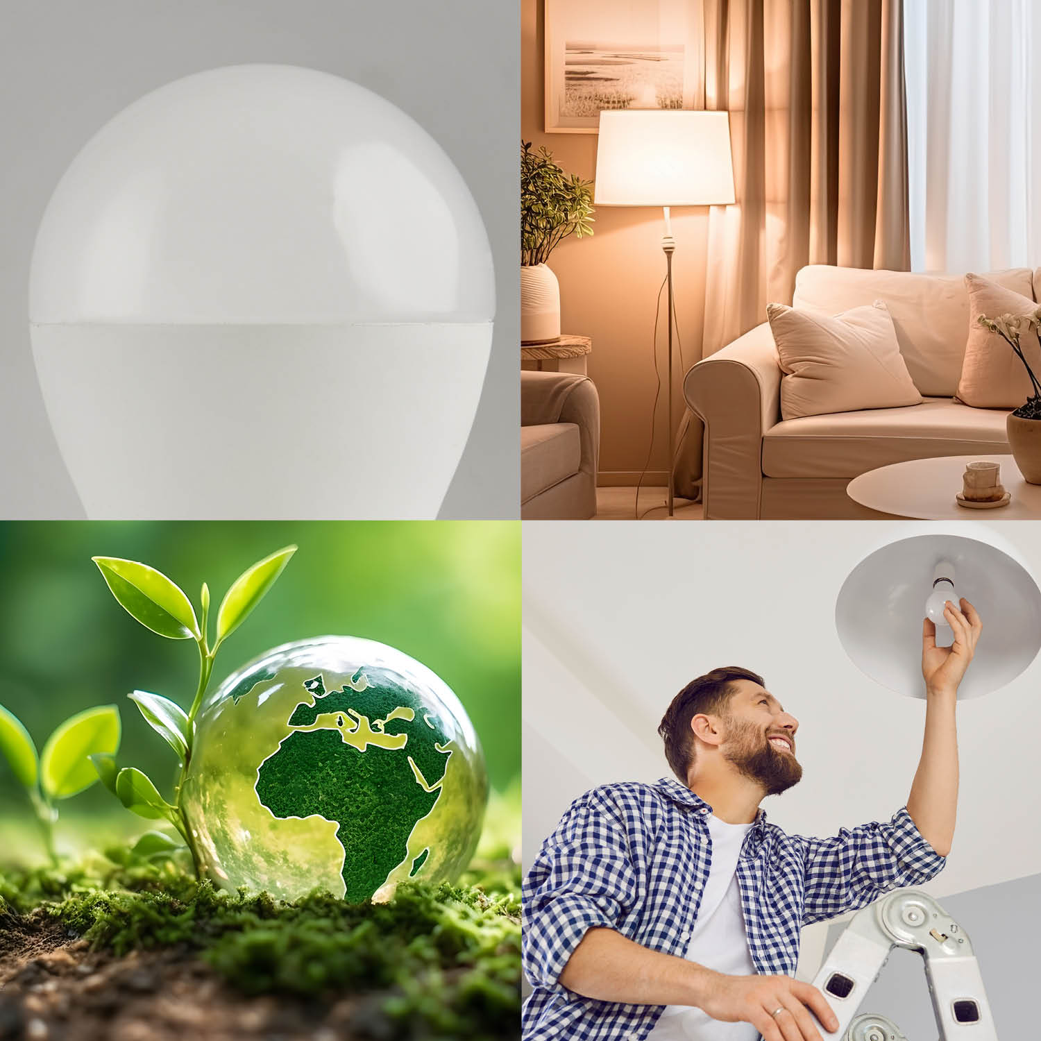 Zestaw 6x żarówka LED GS E27 15W barwa ciepłobiała - LAITICA
