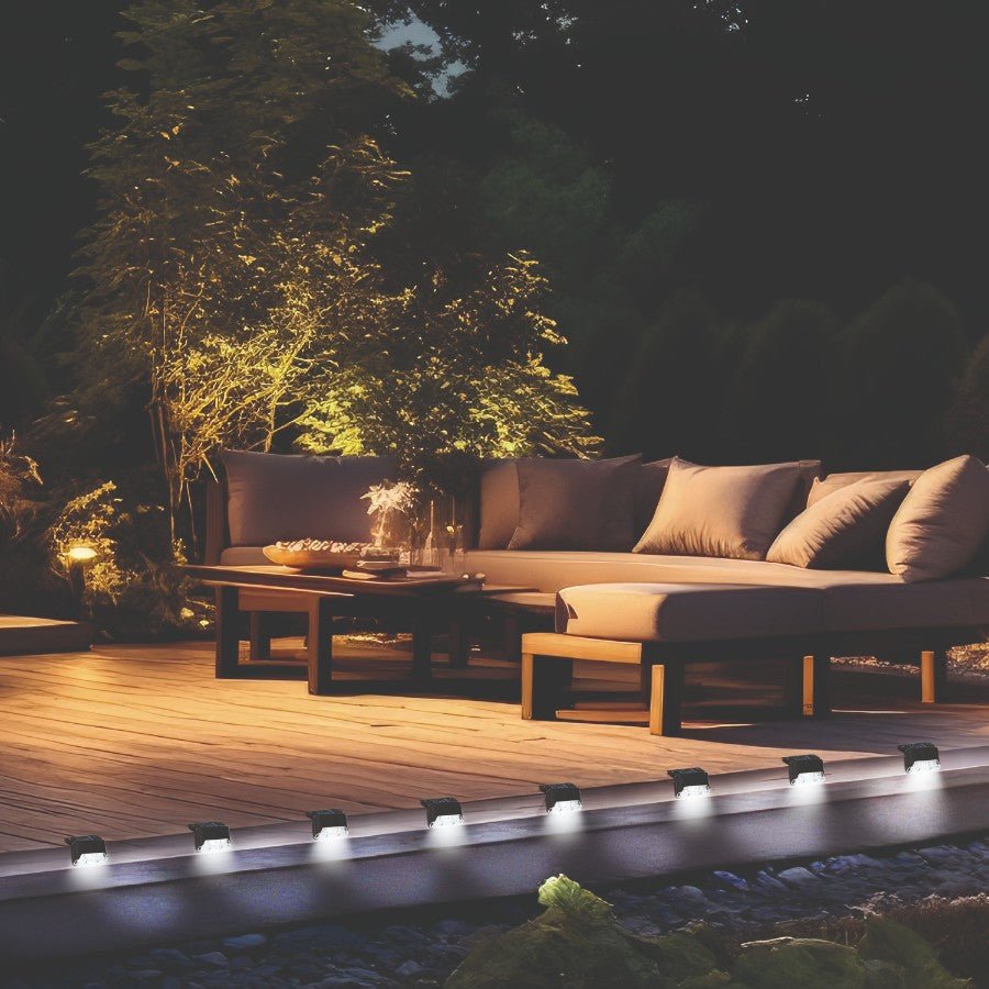 Zestaw 8x lampa solarna LEO 0,06W oświetlenie ogrodowe CZARNA barwa ciepła - LAITICA