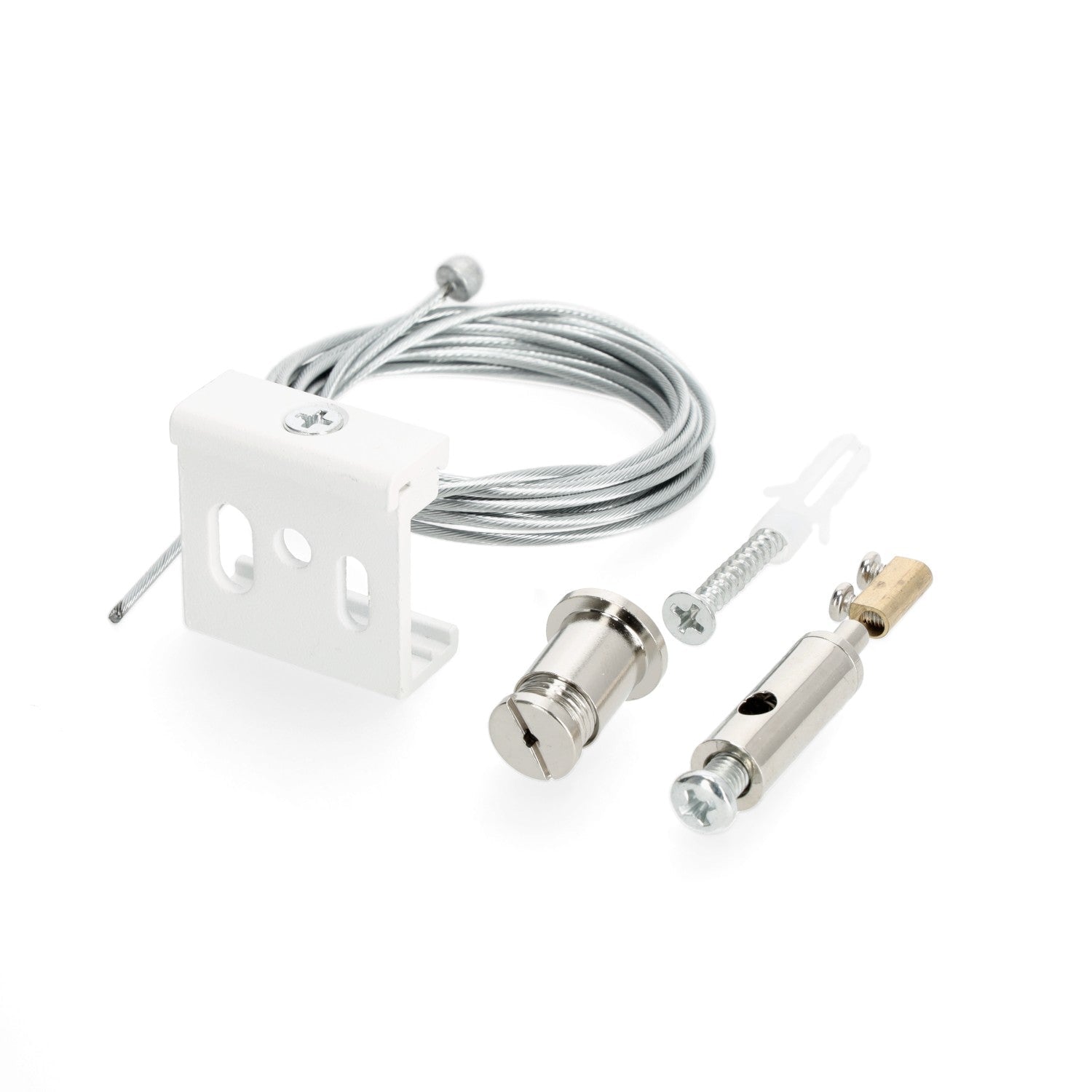 Zestaw do zawieszania szynoprzewodów na linkach BIAŁY 2m - LAITICA