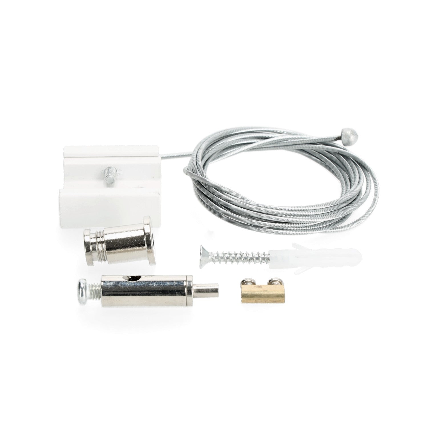 Zestaw do zawieszania szynoprzewodów na linkach BIAŁY 2m - LAITICA