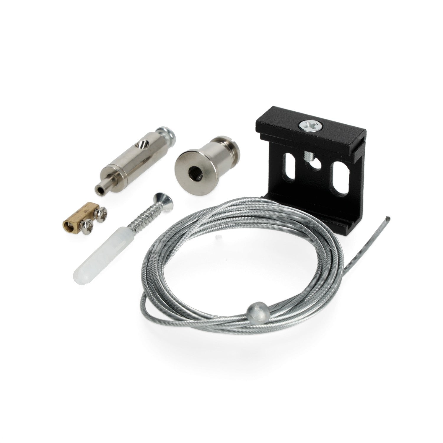 Zestaw do zawieszania szynoprzewodów na linkach CZARNY 2m - LAITICA