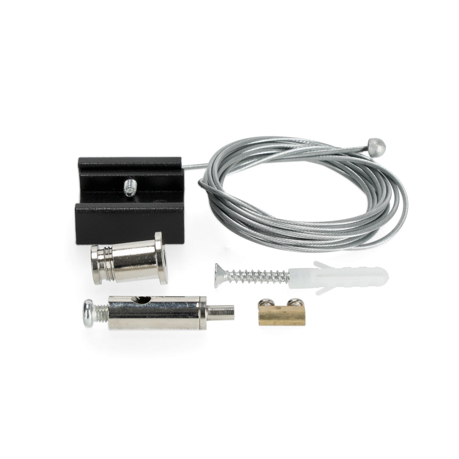 Zestaw do zawieszania szynoprzewodów na linkach CZARNY 2m - LAITICA