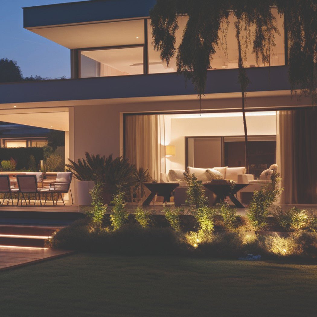 ZESTAW Lampa ogrodowa PORTO + żarówka GU10 3W premium NEUTRALNA - LAITICA