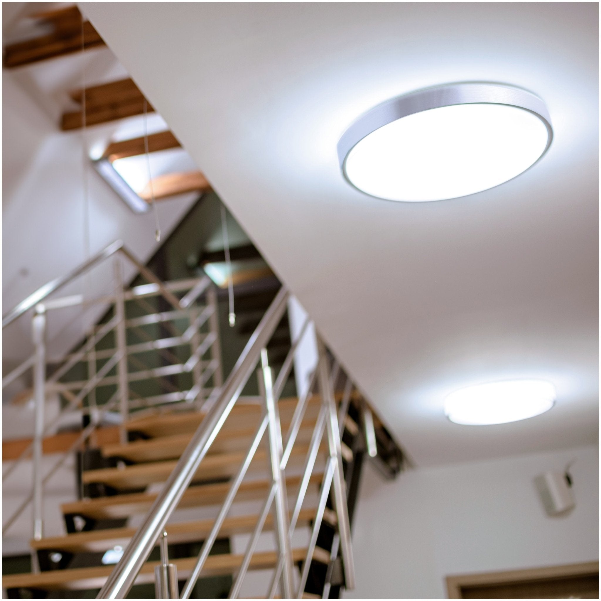 Zestaw oprawa oświetleniowa LUXO chrom + 2x żarówka ledowa LED 7W E27 6500K - LAITICA