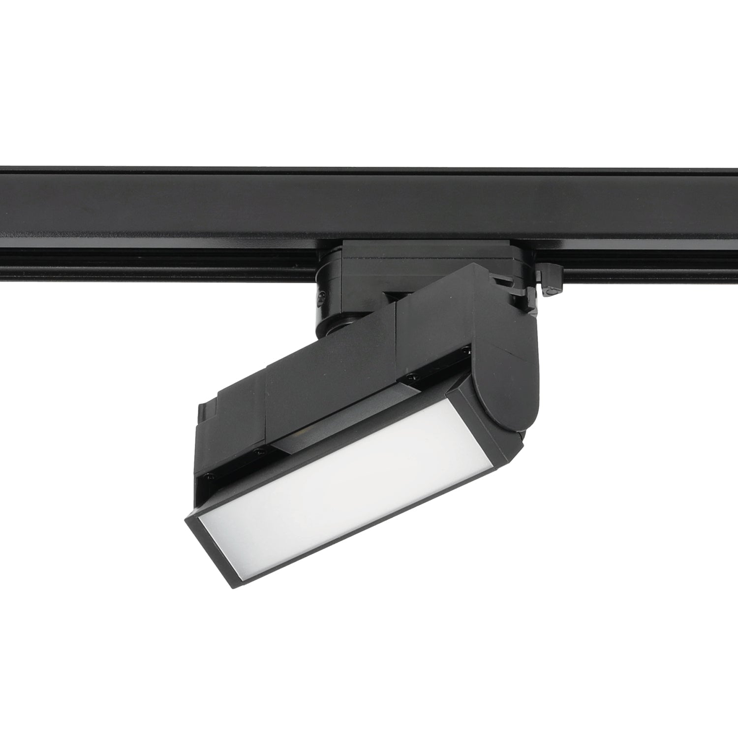 Zestaw Szynowy 3 fazowy 2x szyna 2m + łącznik prosty + 2x lamp FLEX 36W + 4x lamp 12W zasilanie + zaślepka CZARNY - LAITICA
