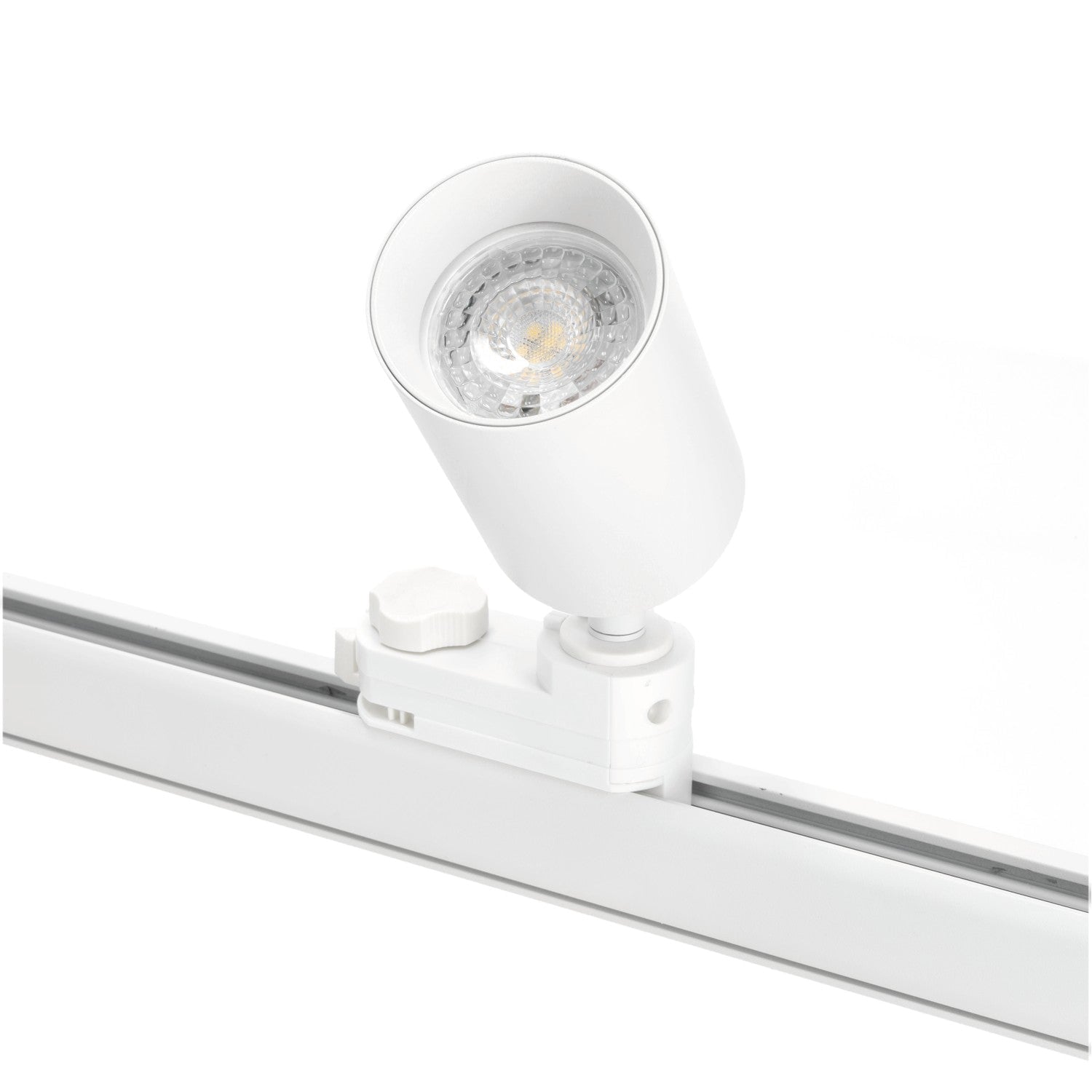 Zestaw szynowy 3 fazowy szyna 1m+2m, 9x reflektor, łącznik prosty BIAŁY - LAITICA