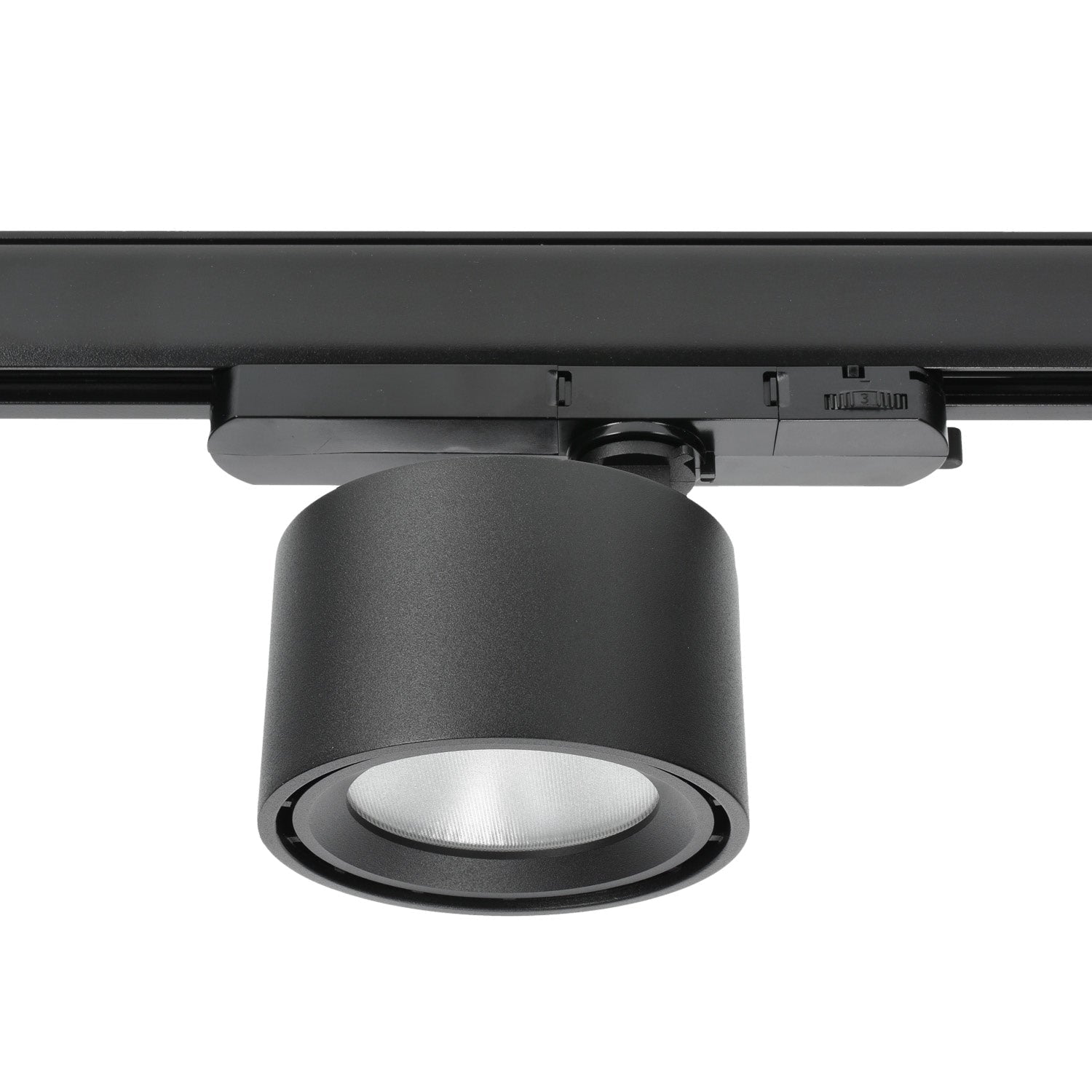 Zestaw szynowy 3 fazowy szyna 2m, 2x LED 20W CZARNY kompletny zestaw - LAITICA