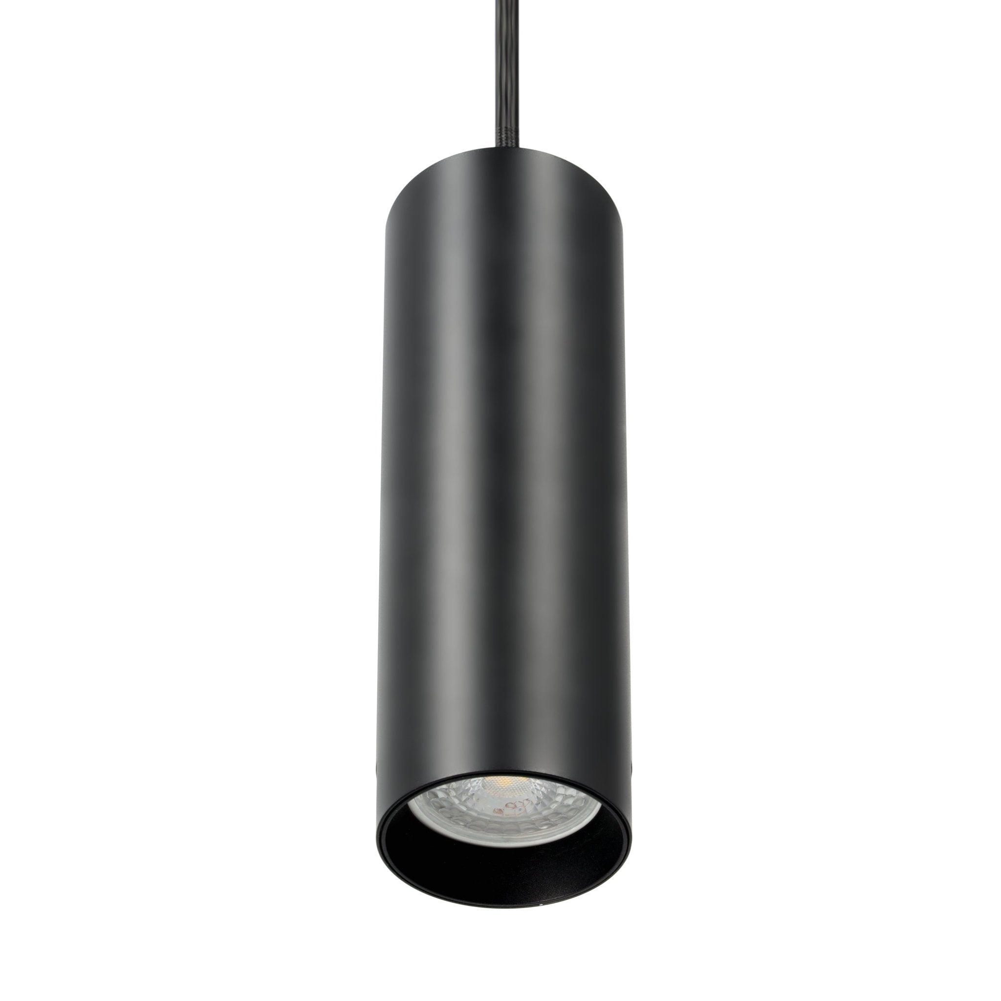 Zestaw szynowy 3 fazowy szyna 2m, 3x Lampa wisząca CZARNY kompletny zestaw - LAITICA