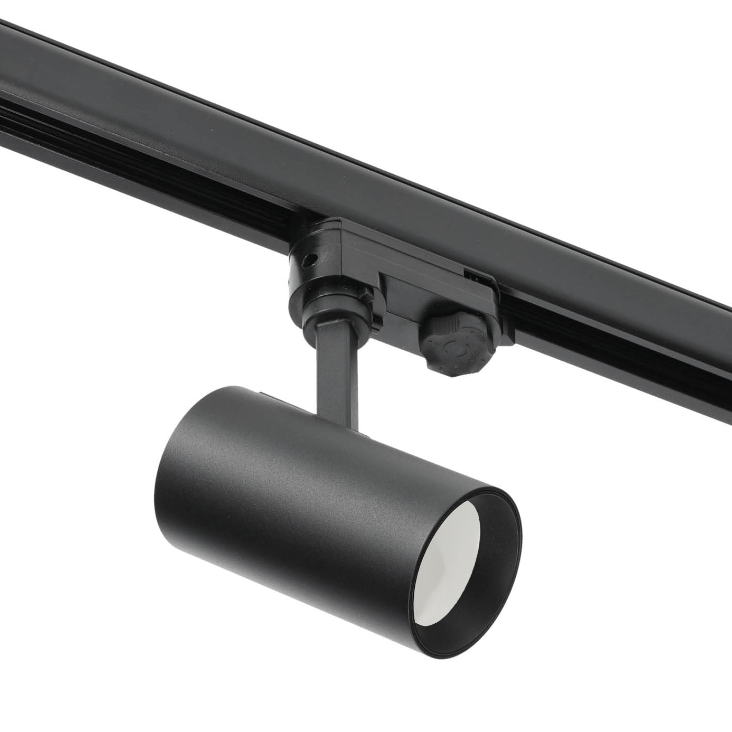 Zestaw szynowy 3 fazowy szyna 2m, 4x Lampa CZARNY + żarówka SMART LED GU10 - LAITICA
