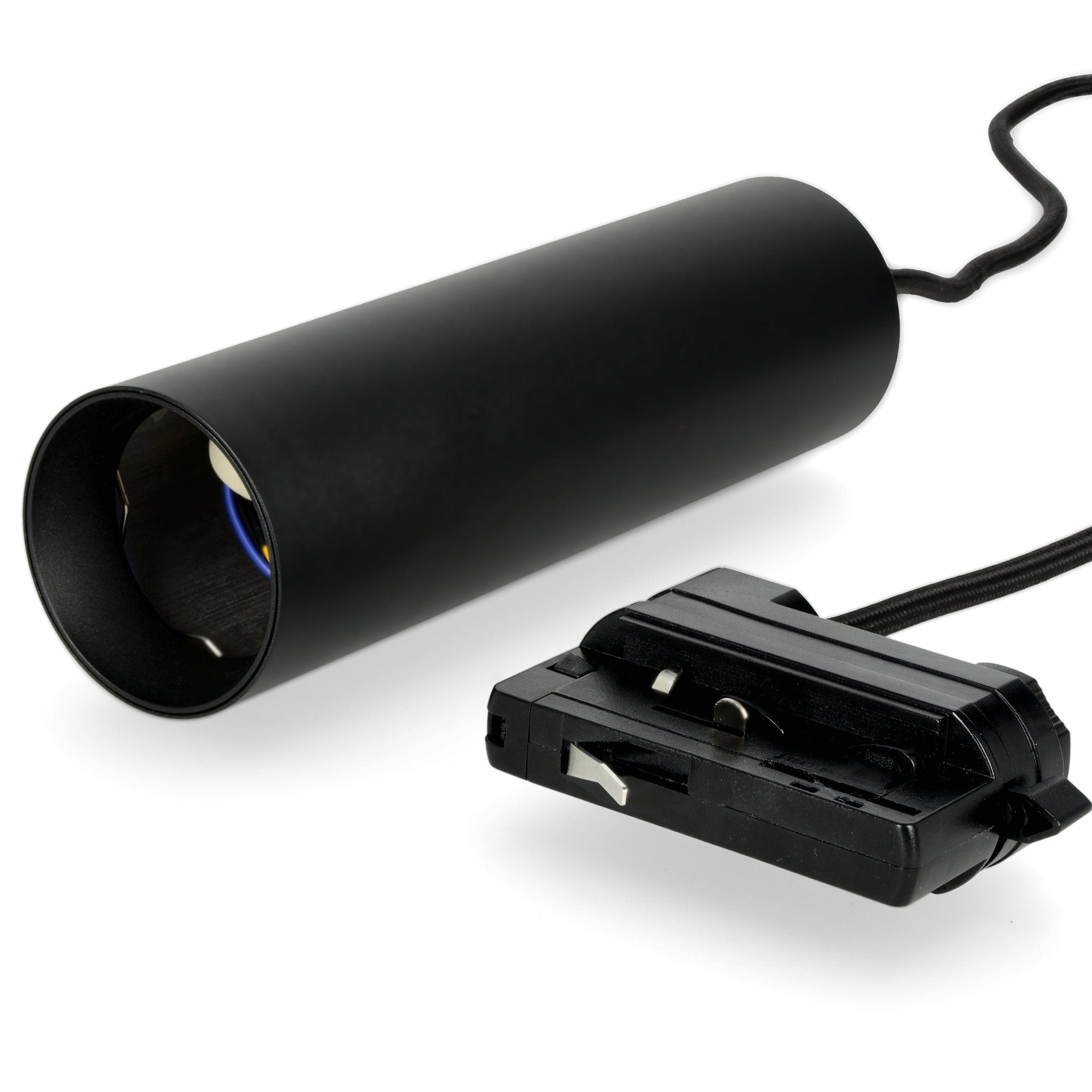 Zestaw szynowy 3 fazowy szyna 2m, 4x Lampa wisząca CZARNY kompletny zestaw - LAITICA