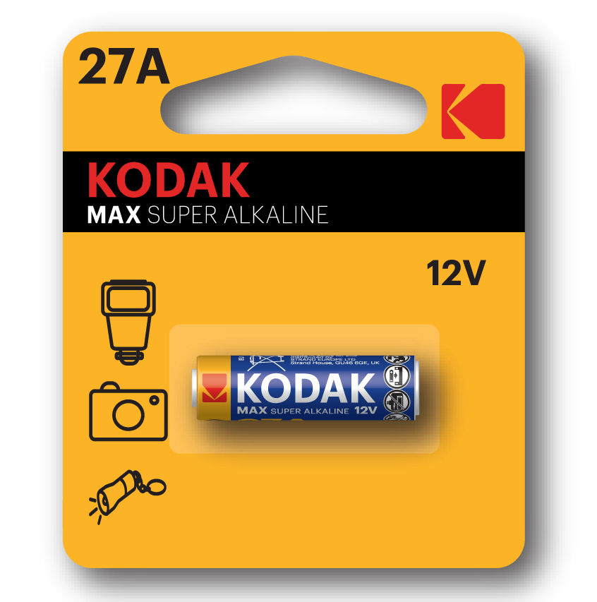 Bateria KODAK SUPERMAX 27A 12V alkaliczna 1 sztuki