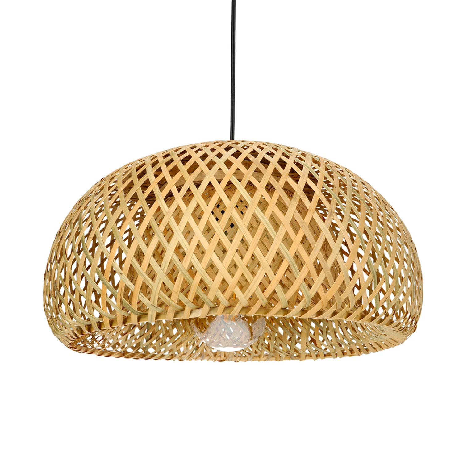 Zestaw Lampa Sufitowa Duża Boho WISZĄCA Zwis + Żarówka 7W E27 Barwa Ciepła