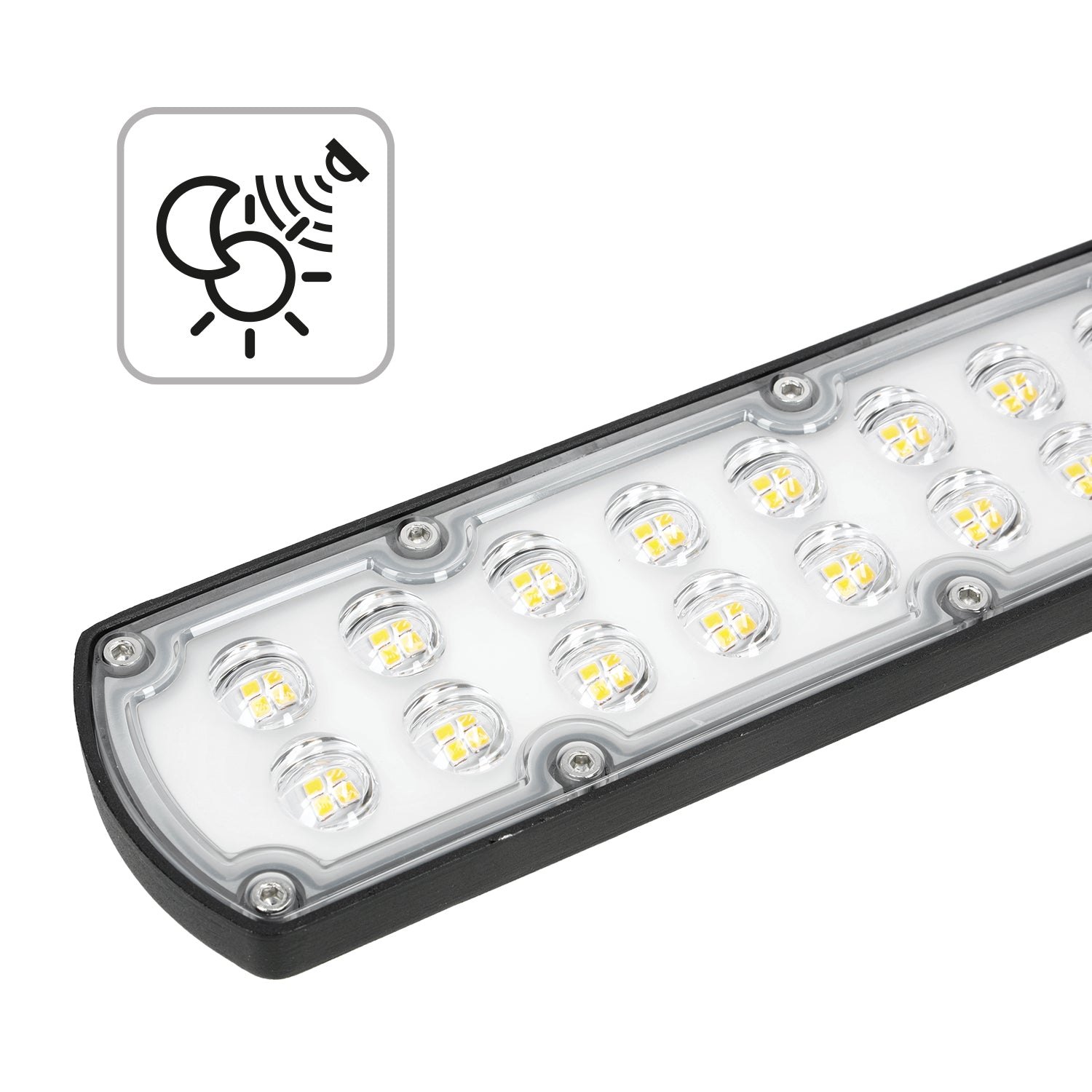 Lampa Uliczna LED 100W Czujnik Zmierzchu IP65 Barwa Neutralna Drogowa