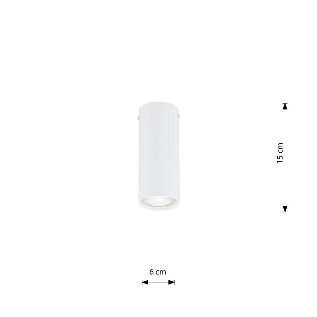 Lampa sufitowa TECNO 1S WHITE nowoczesna, spot, biała