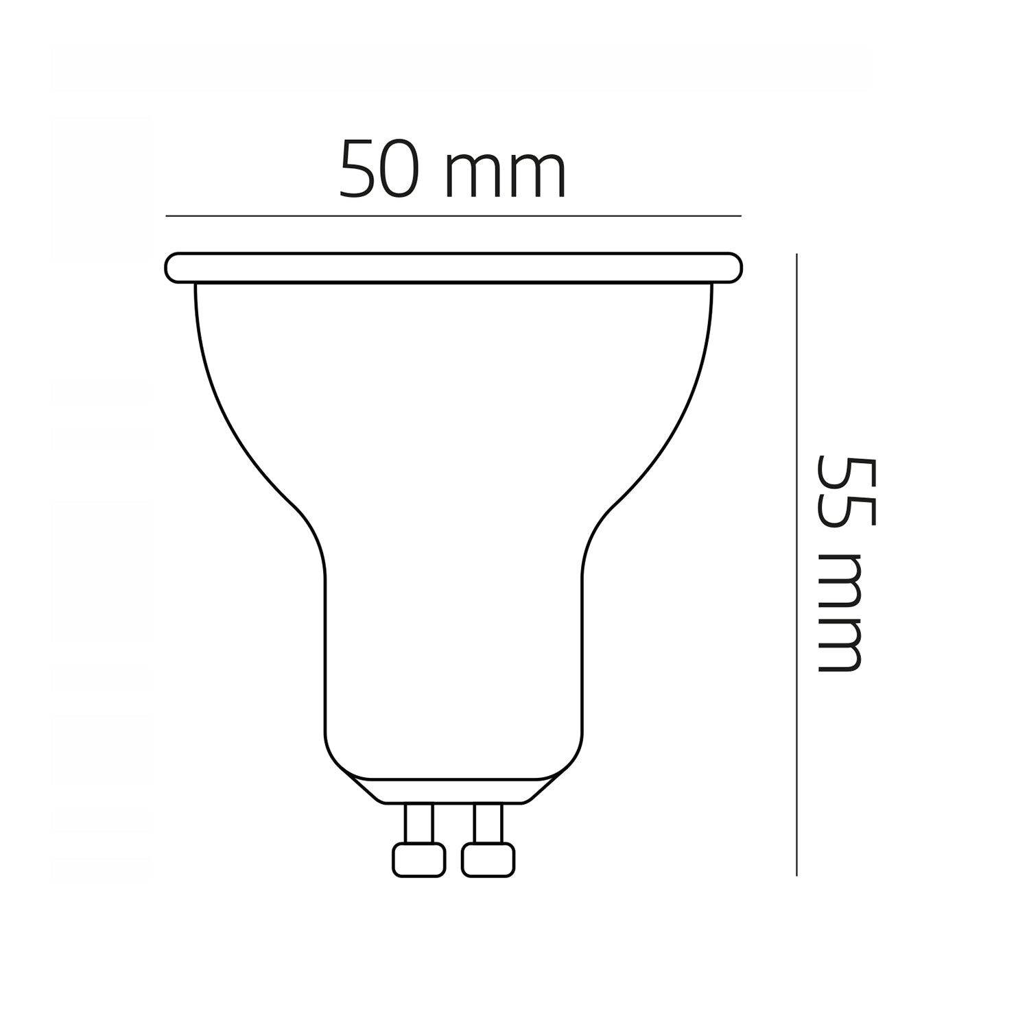 50x Żarówka PREMIUM LED GU10 5W Barwa Zimna 6500K LLS dioda SAMSUNG