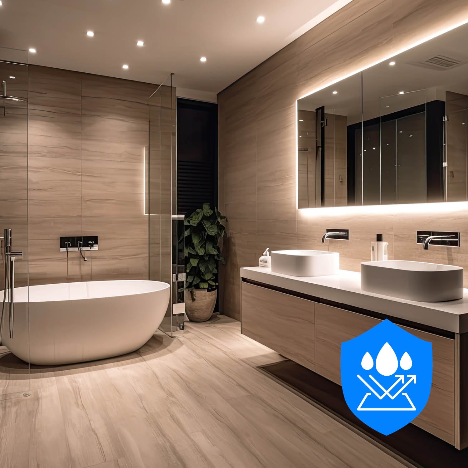 Zestaw 6x oprawa halogenowaLUMO11 chrom + LED GU10 5W neutralna biała PREMIUM