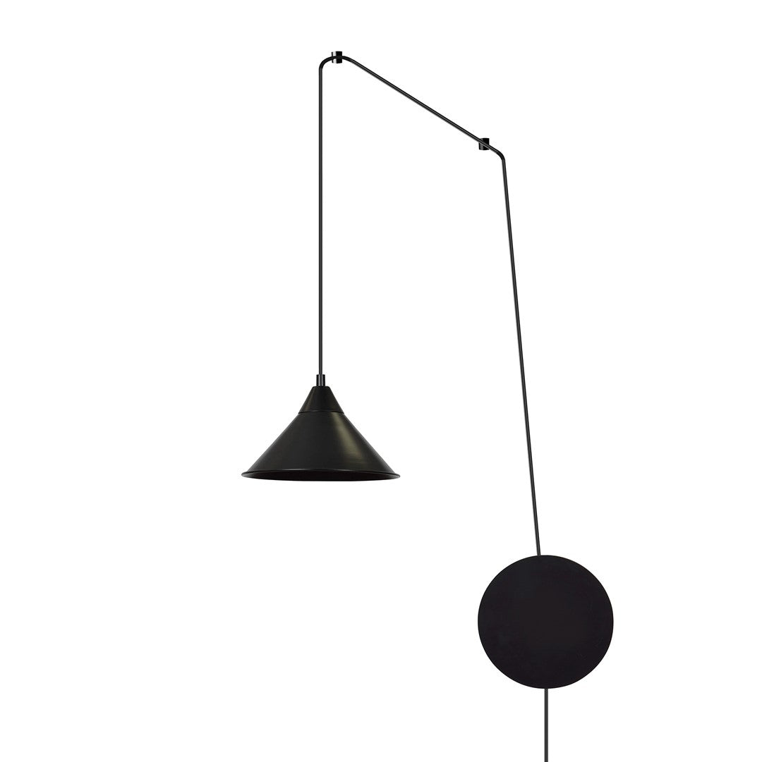 Lampa wisząca ABRAMO 1 BLACK nowoczesna, loft, czarna