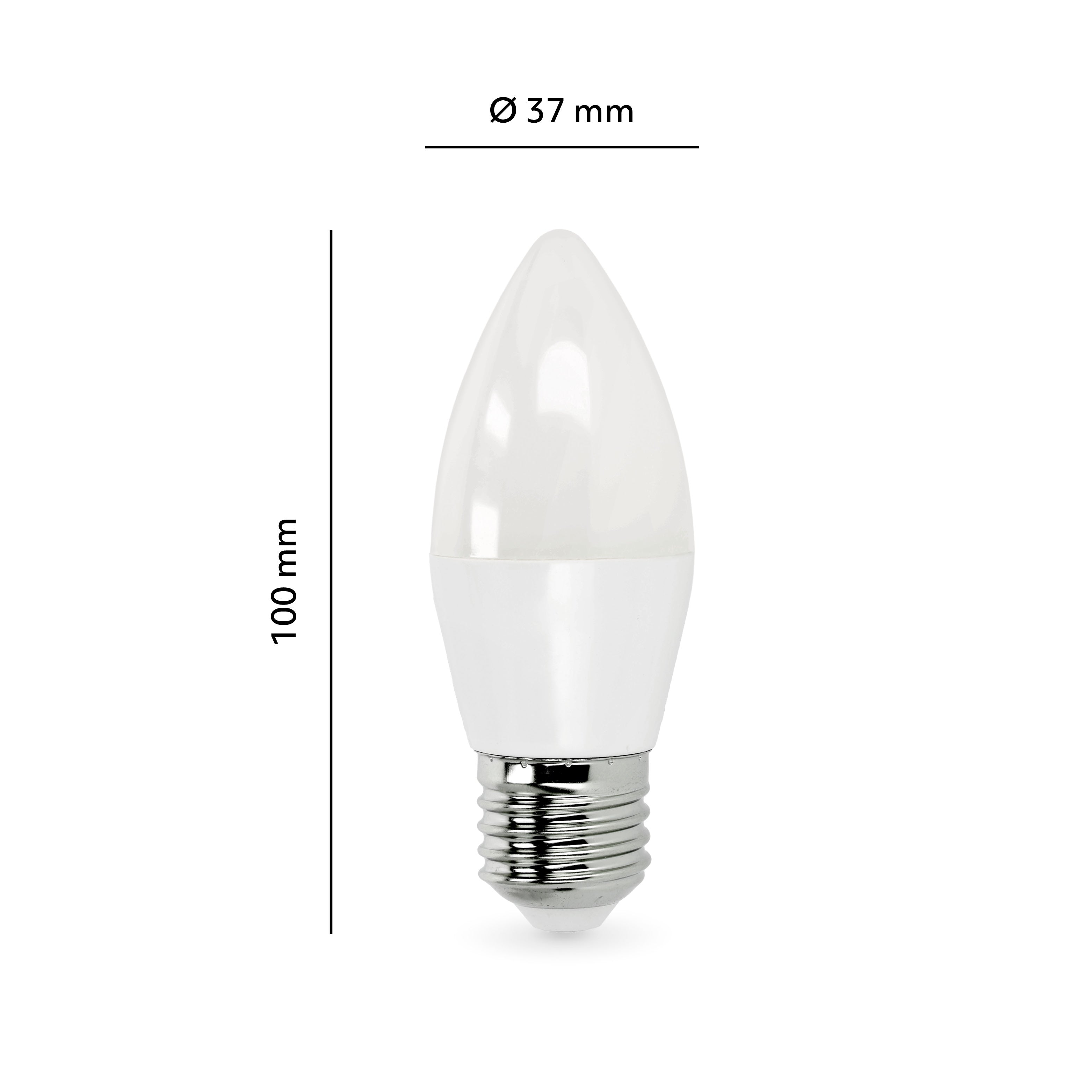 Żarówka świeczka LED SW 8,5W E27 Barwa Biała Zimna 180 stopni 6500K