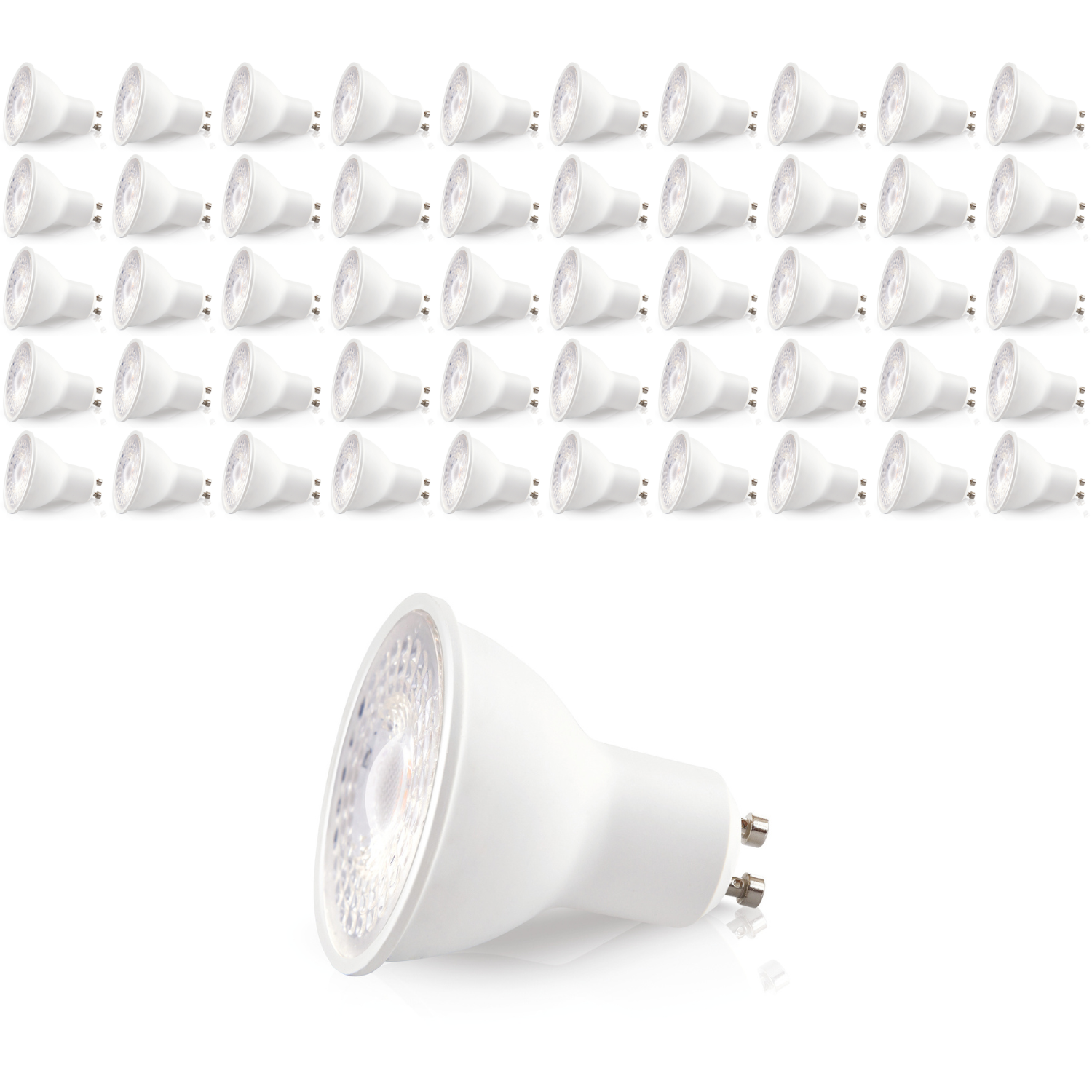 50x Żarówka PREMIUM LED GU10 5W Barwa Neutralna 4000K LLS dioda SAMSUNG