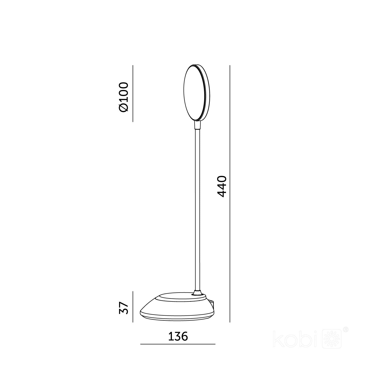 Lampka biurkowa 5W LED MIĘTOWA Przenośna USB Regulacja Barw Bezprzewodowa