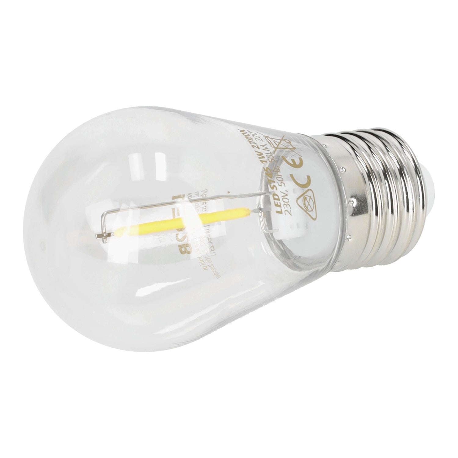 Żarówka LED ST45 1W E27 barwa CIEPŁA 2700K 50lm