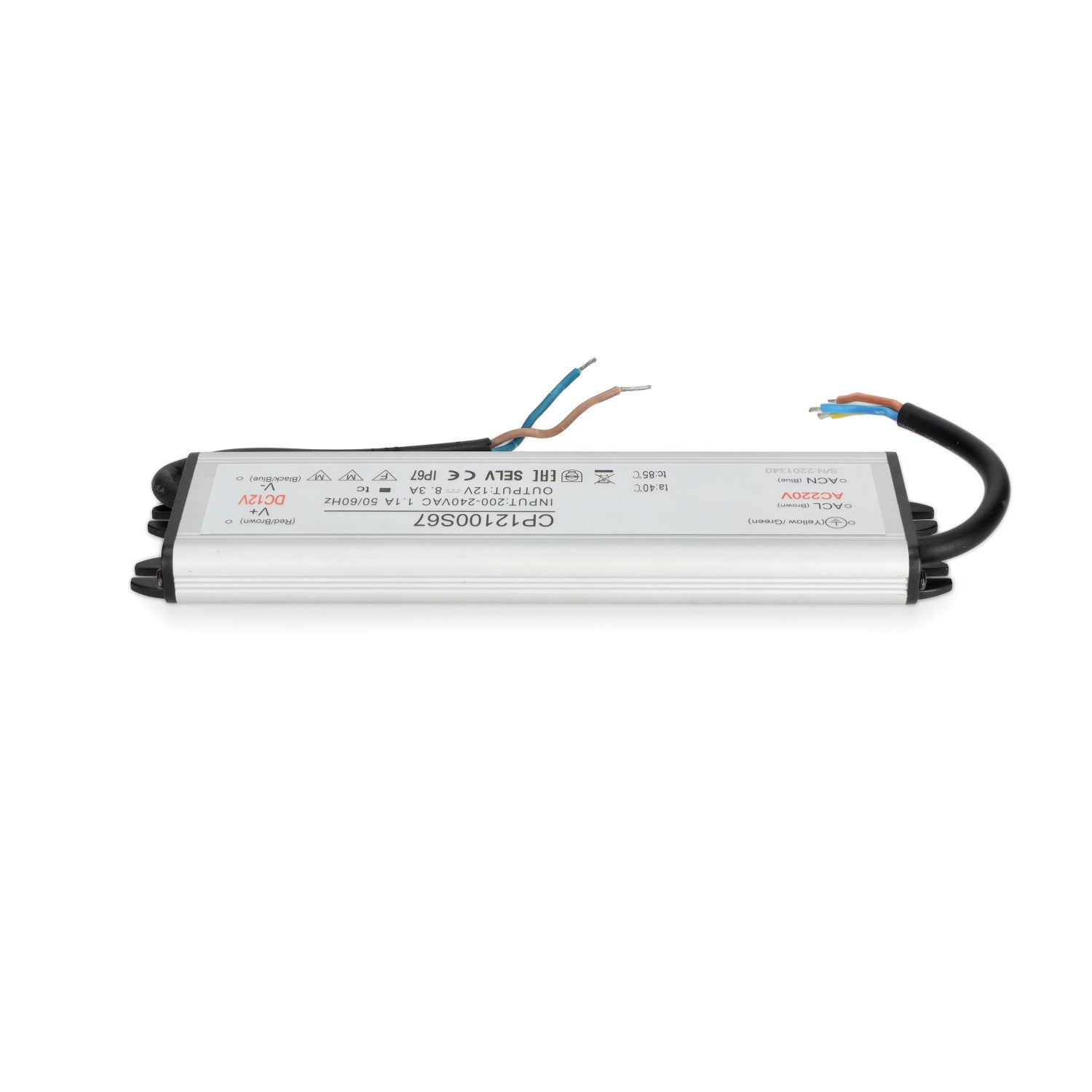 Zasilacz LED instalacyjny TAŚMY LED 12V 100W 8,3A IP67