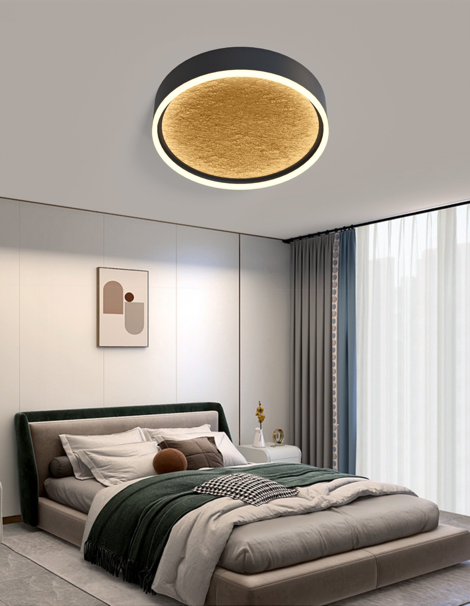 Lampa sufitowa LED MALTA barwa ciepła okrągła możliwość ściemniania plafon