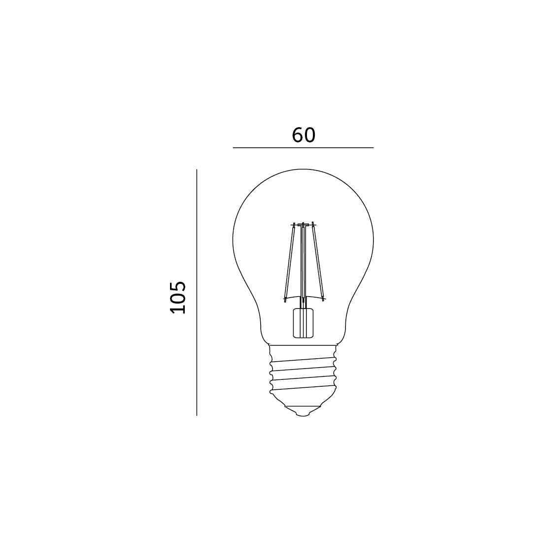 Żarówka LED FGS 7W E27 barwa neutralna biała