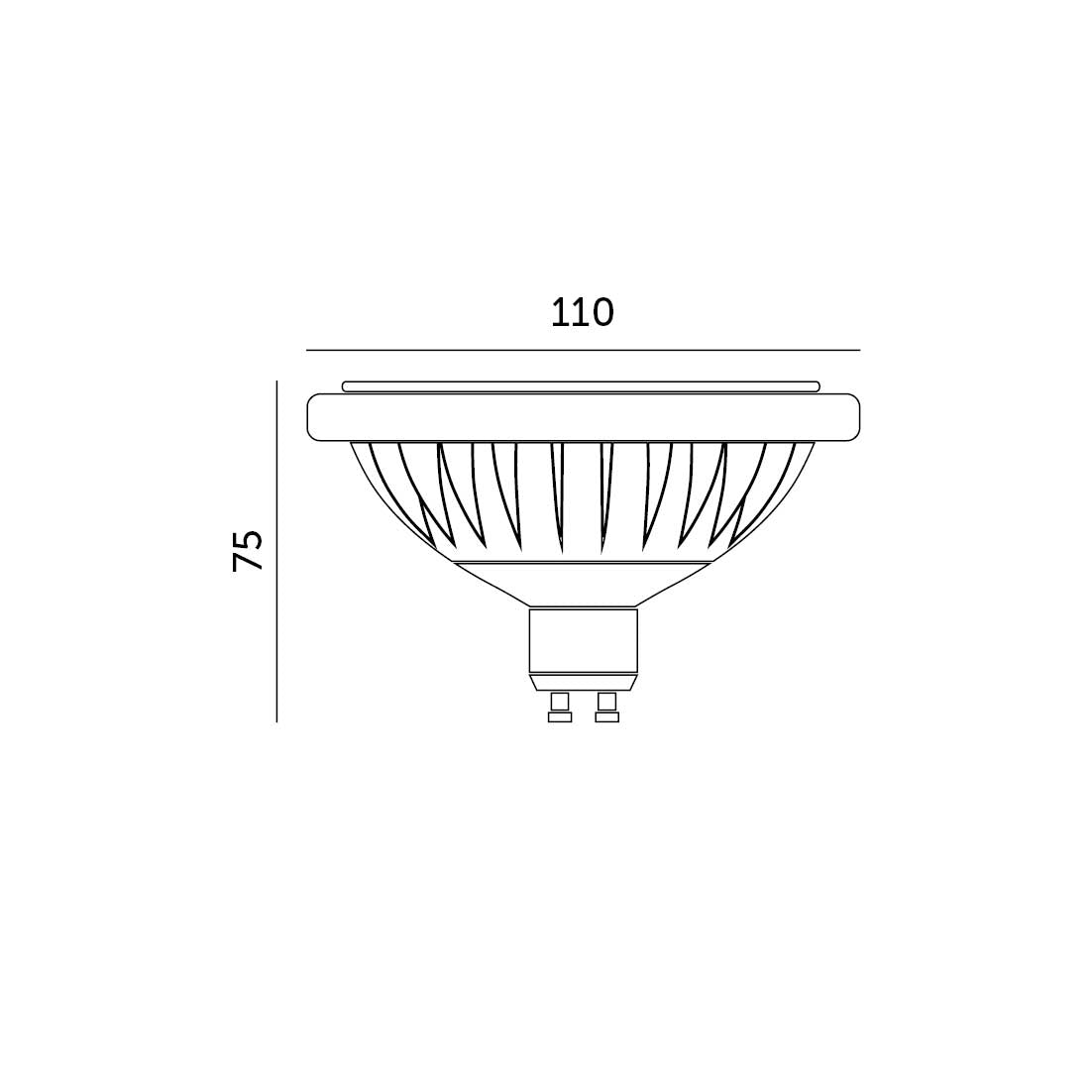 Żarówka LED ES111 15W GU10 barwa neutralna zamiennik żarówek halogenowych