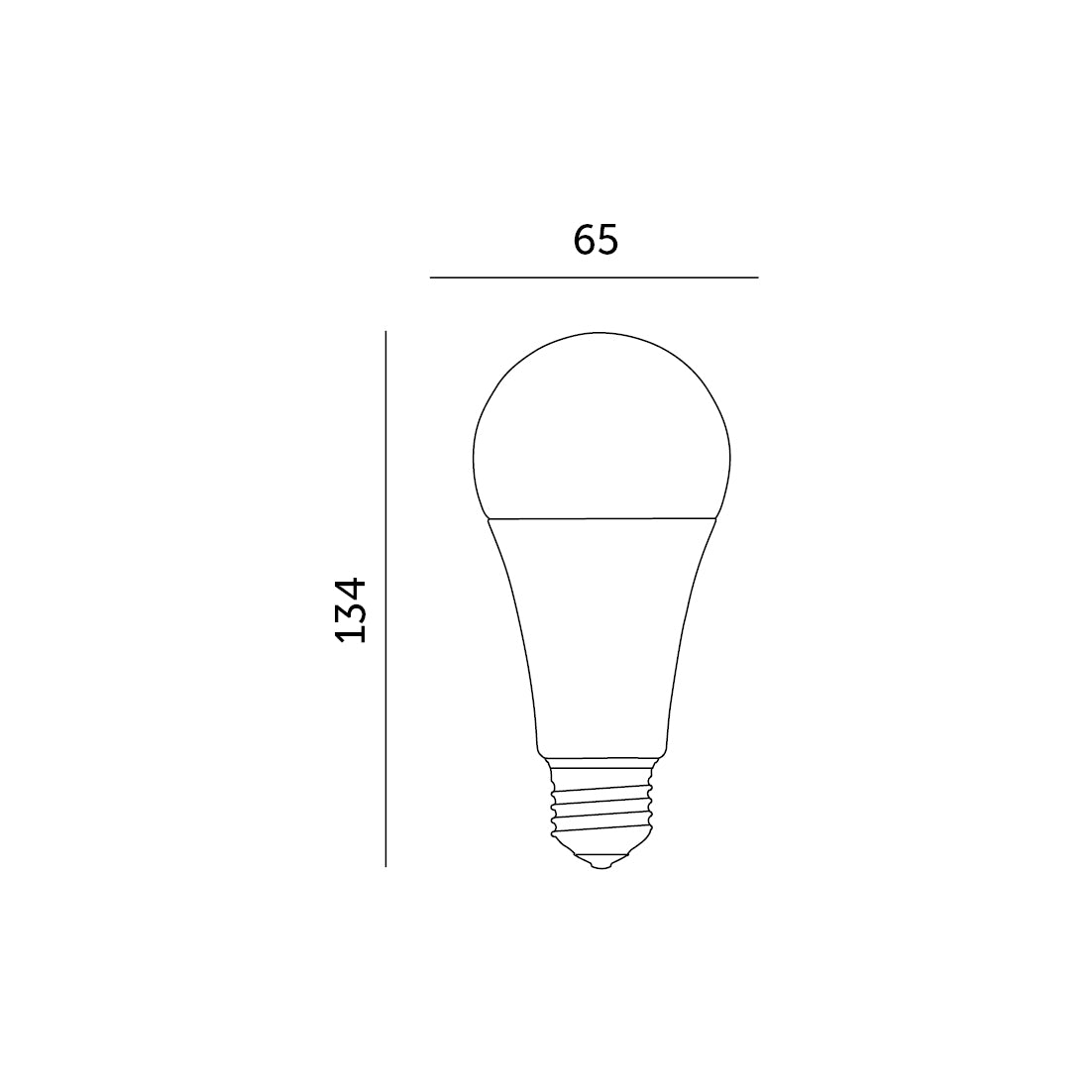 Zestaw 6x żarówka LED GS E27 15W barwa zimnobiała wymiary