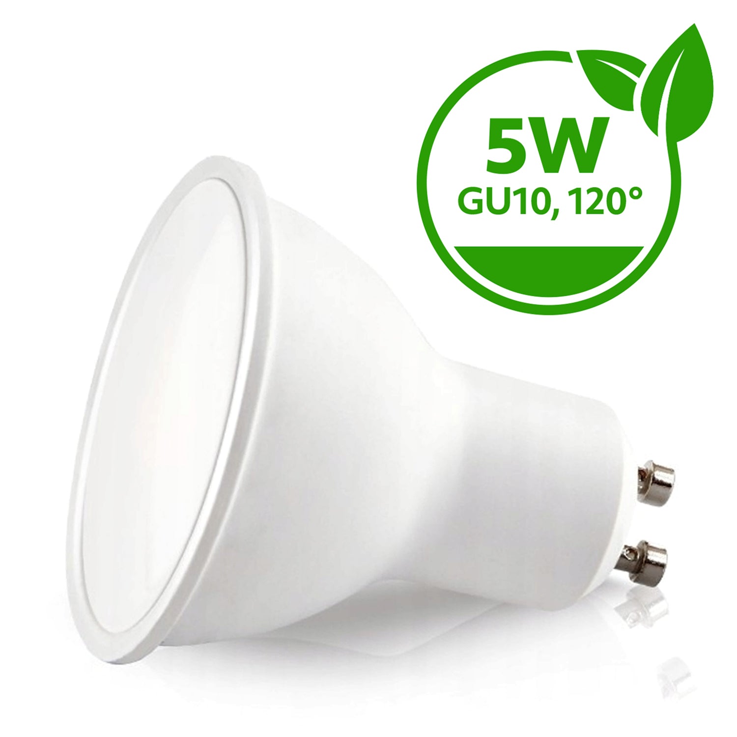 Zestaw 50x Żarówka LED GU10 5W barwa Ciepła Biała 3000K LLS