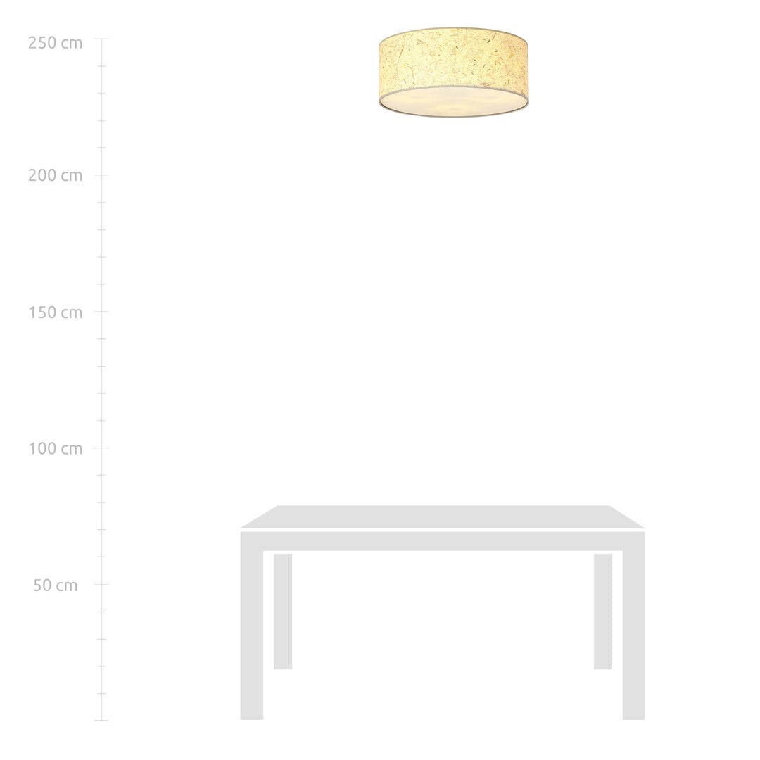 Lampa sufitowa PLAFON OLIMPIA odcienie brązu 3 punkty światła E27 CORK