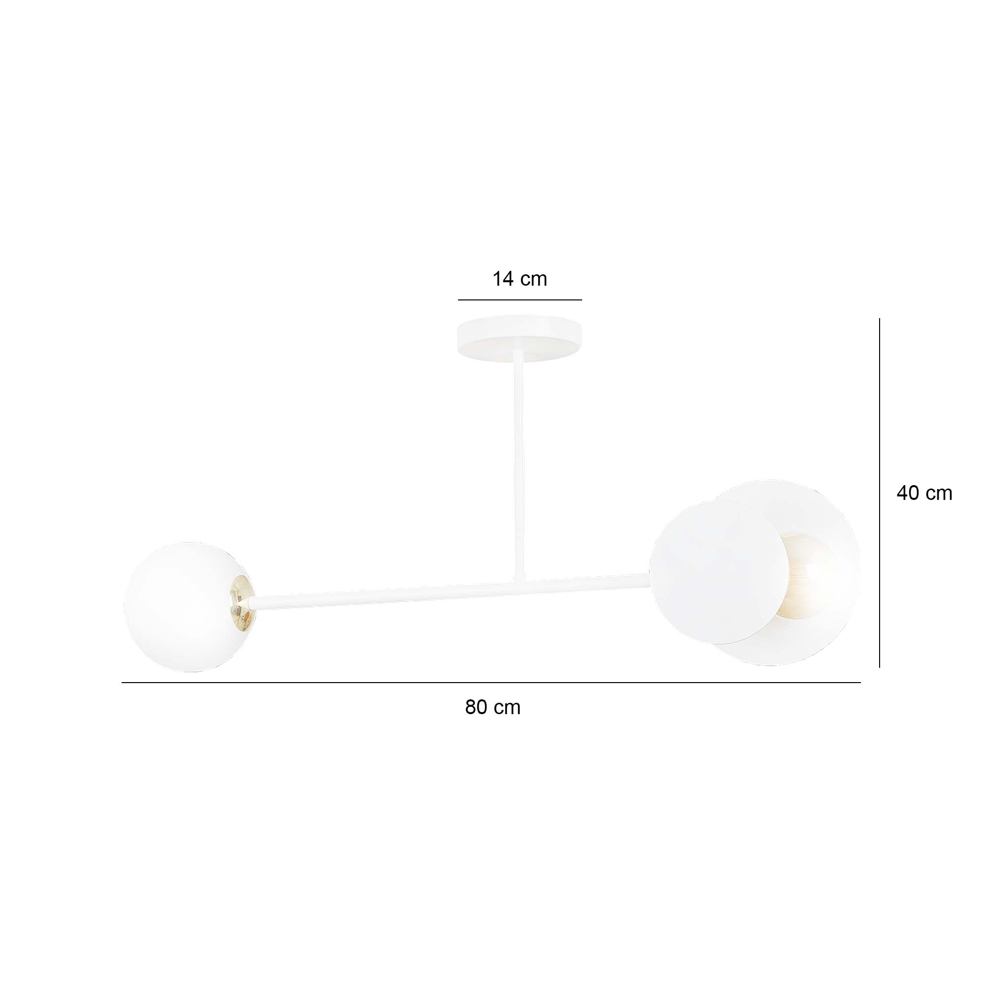 Lampa sufitowa MINERVA 2 WHITE oryginalna klosz biała